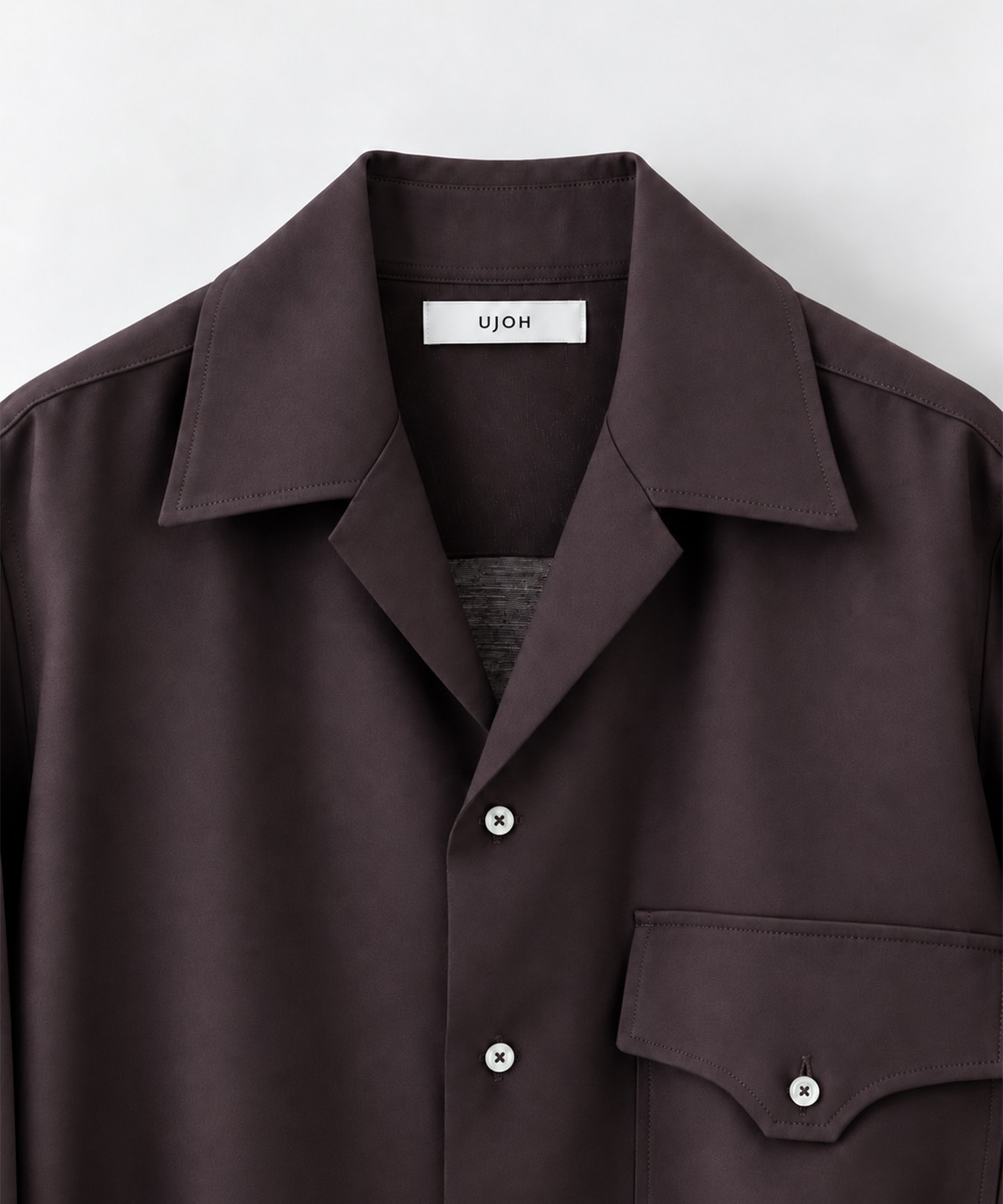 別注 Wide set Open Collar Shirts UJOH HOMME