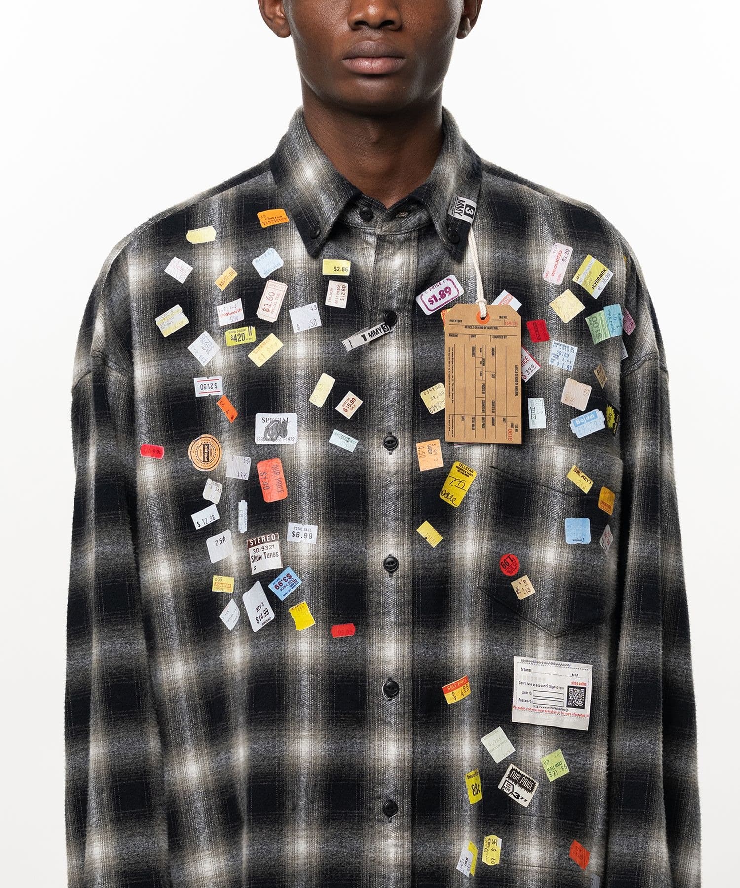 PRICE STICKER CHECK SH Maison MIHARA YASUHIRO