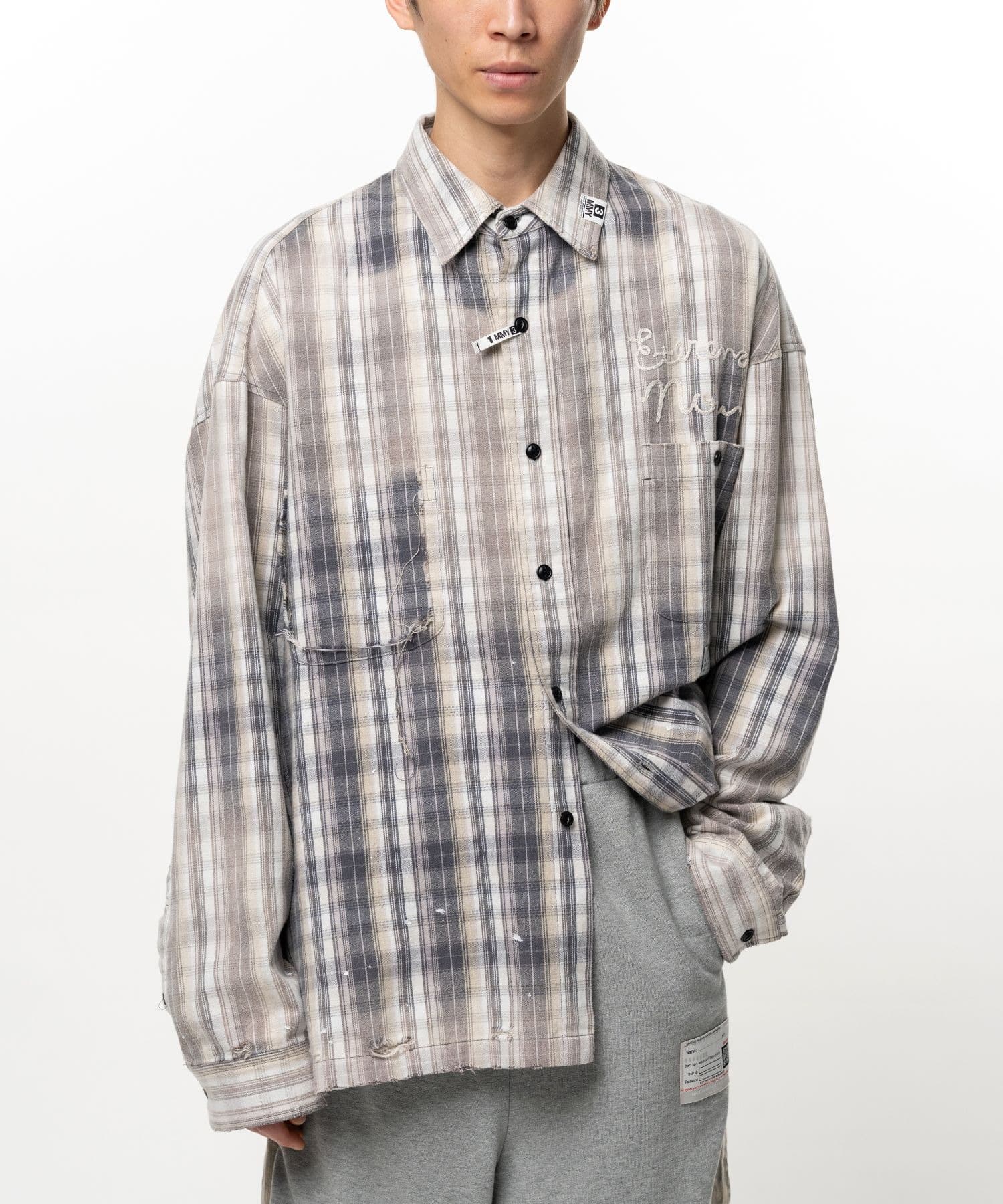 VINTAGE LIKE CHECK L/S SHIRTS Maison MIHARA YASUHIRO