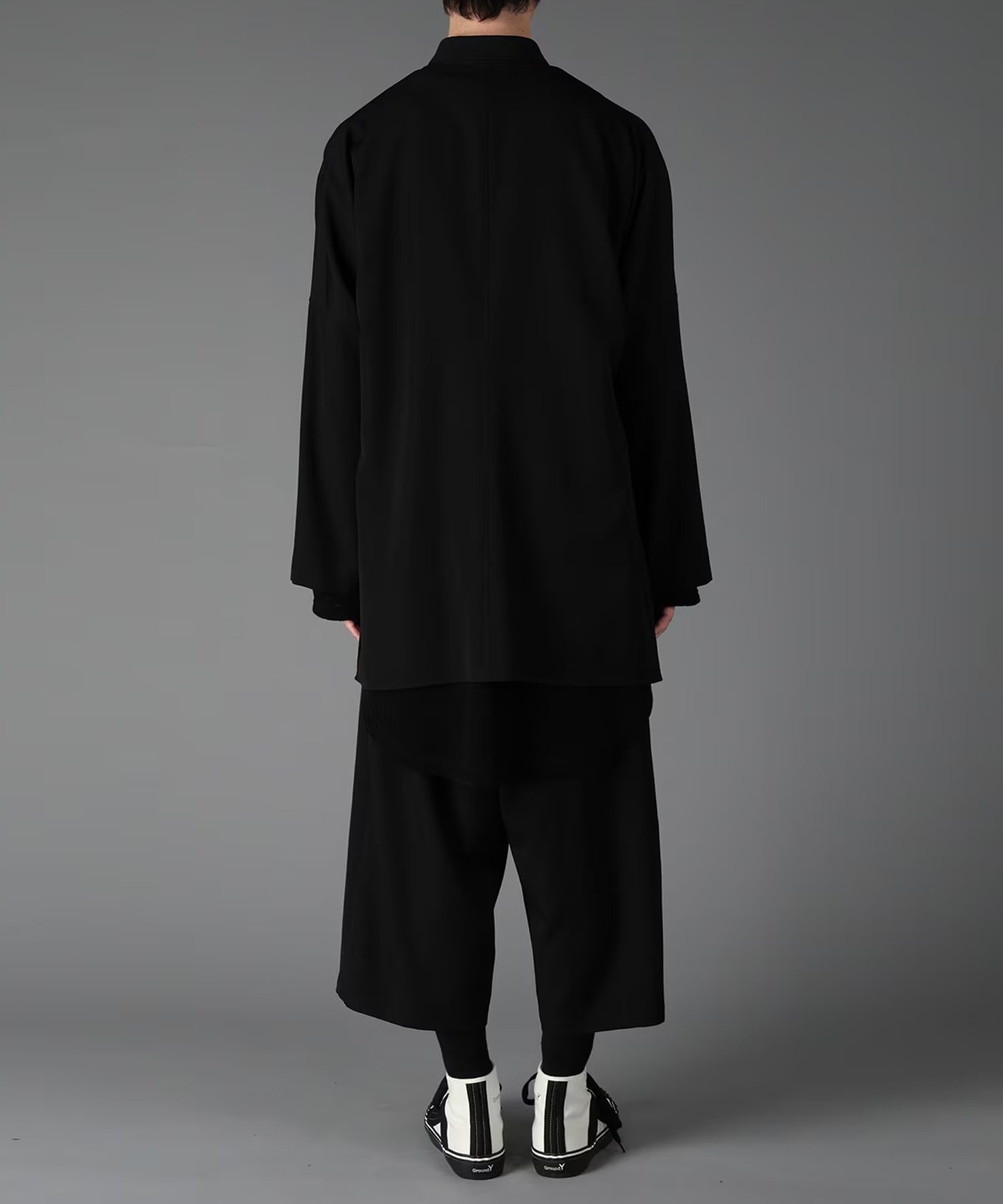 WOOL GABARDINE DOLMAN SHIRT GroundY