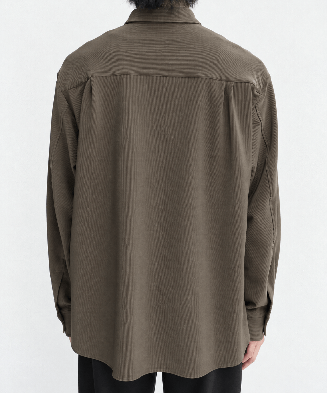 別注 Cord Pique Chin Tab Long Sleeve Shirt CULLNI