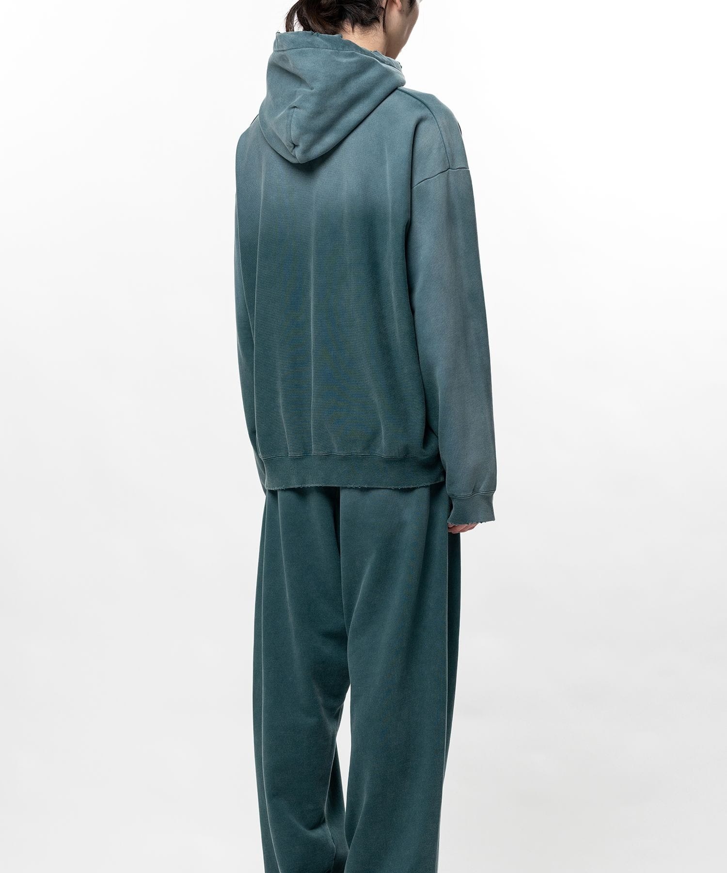 FRENCH TERRY DISTRESSED HOODIE in・stru(men-tal)