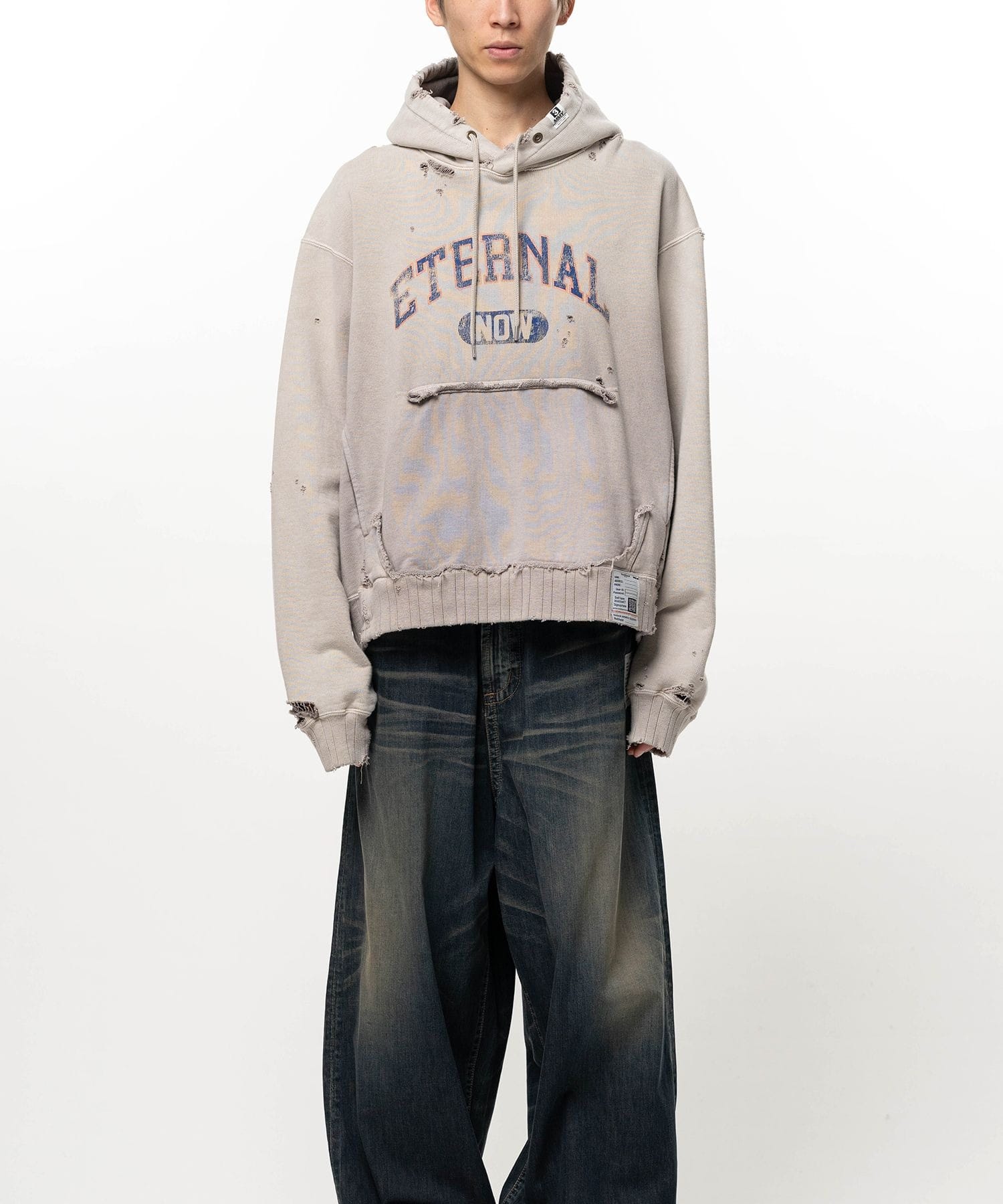 SUN FADED SWEAT HOODIE Maison MIHARA YASUHIRO