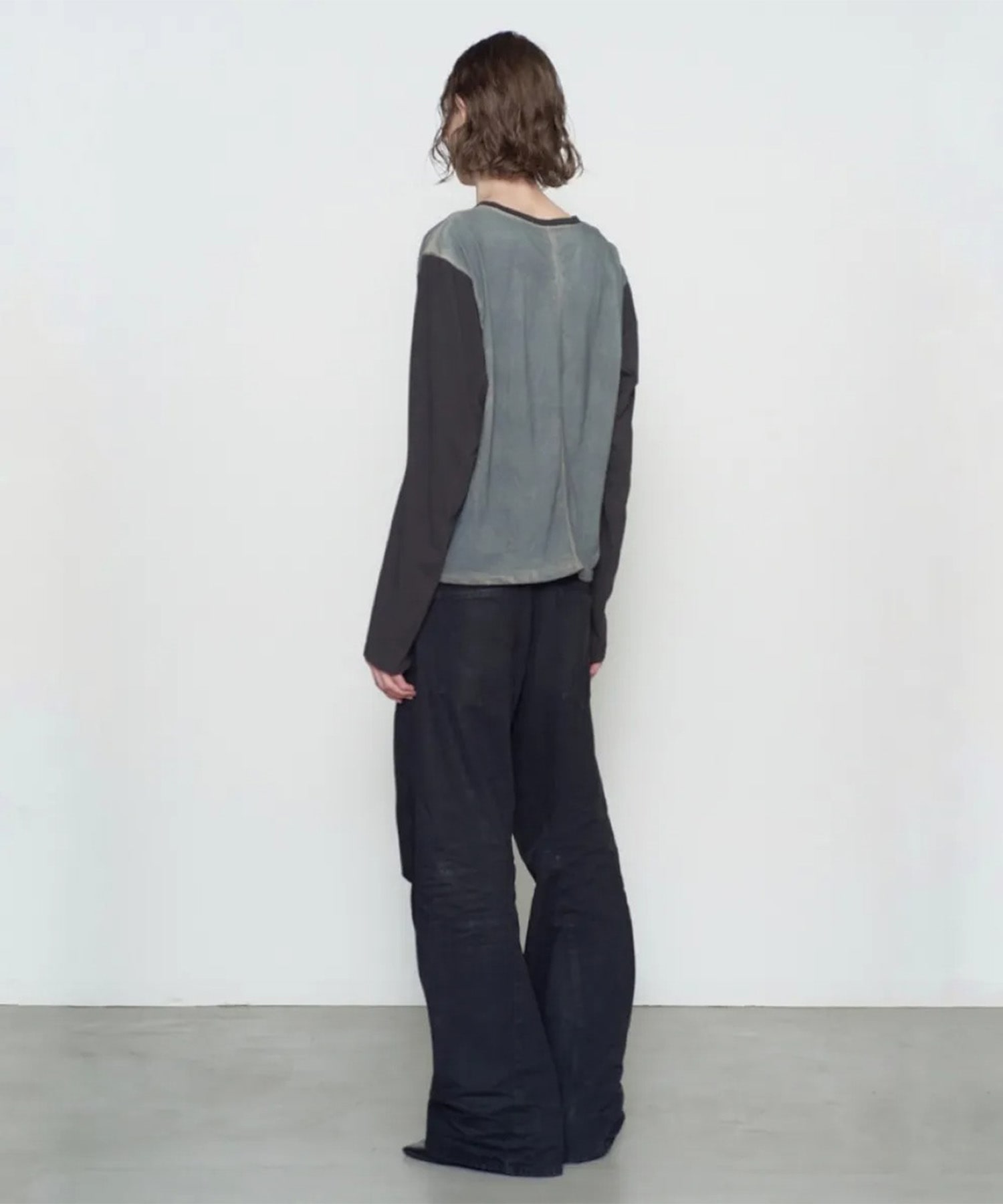 3D TWISTED WIDE LEG JEANS NVRFRGT