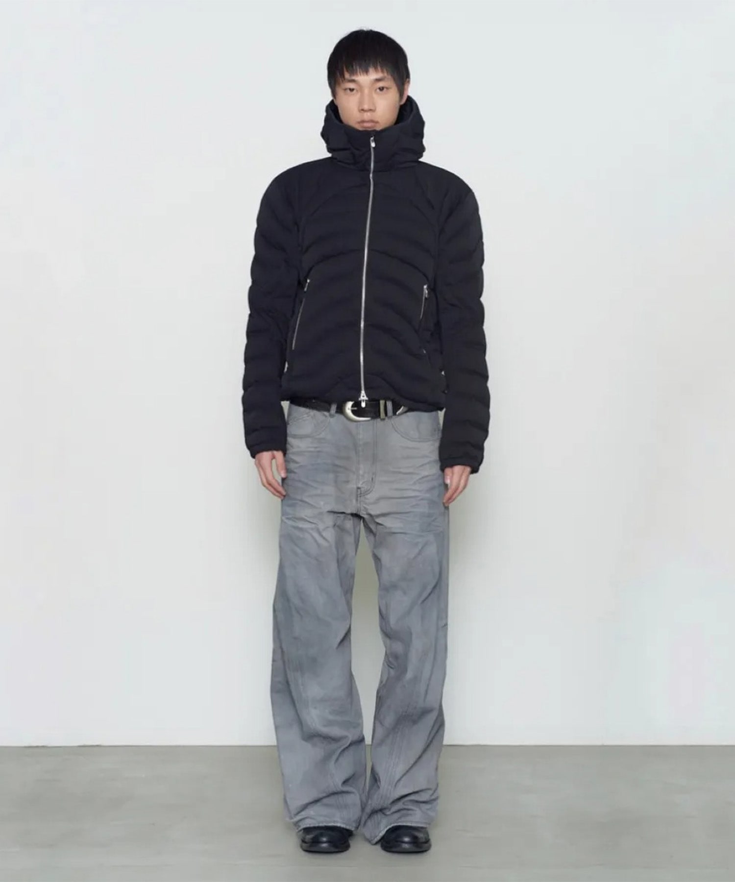 3D TWISTED WIDE LEG JEANS NVRFRGT