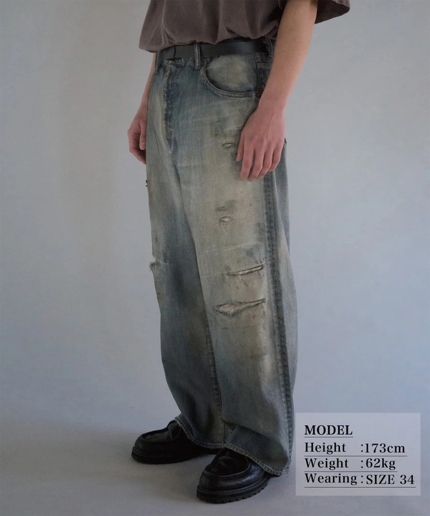 REMAKED WIDE 5P DENIM PANTS ANACHRONORM