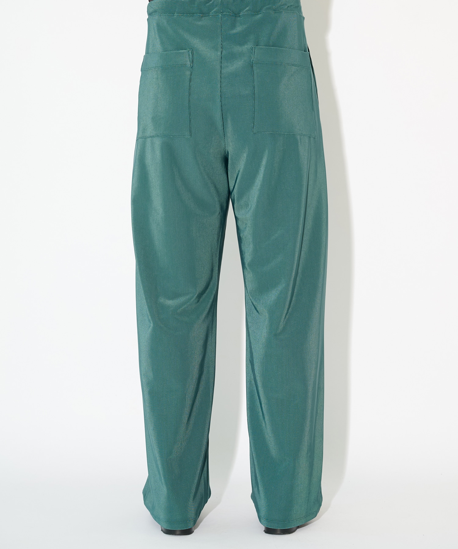 Stretch Fiber Cord Pique Drawstring Wide Pants CULLNI