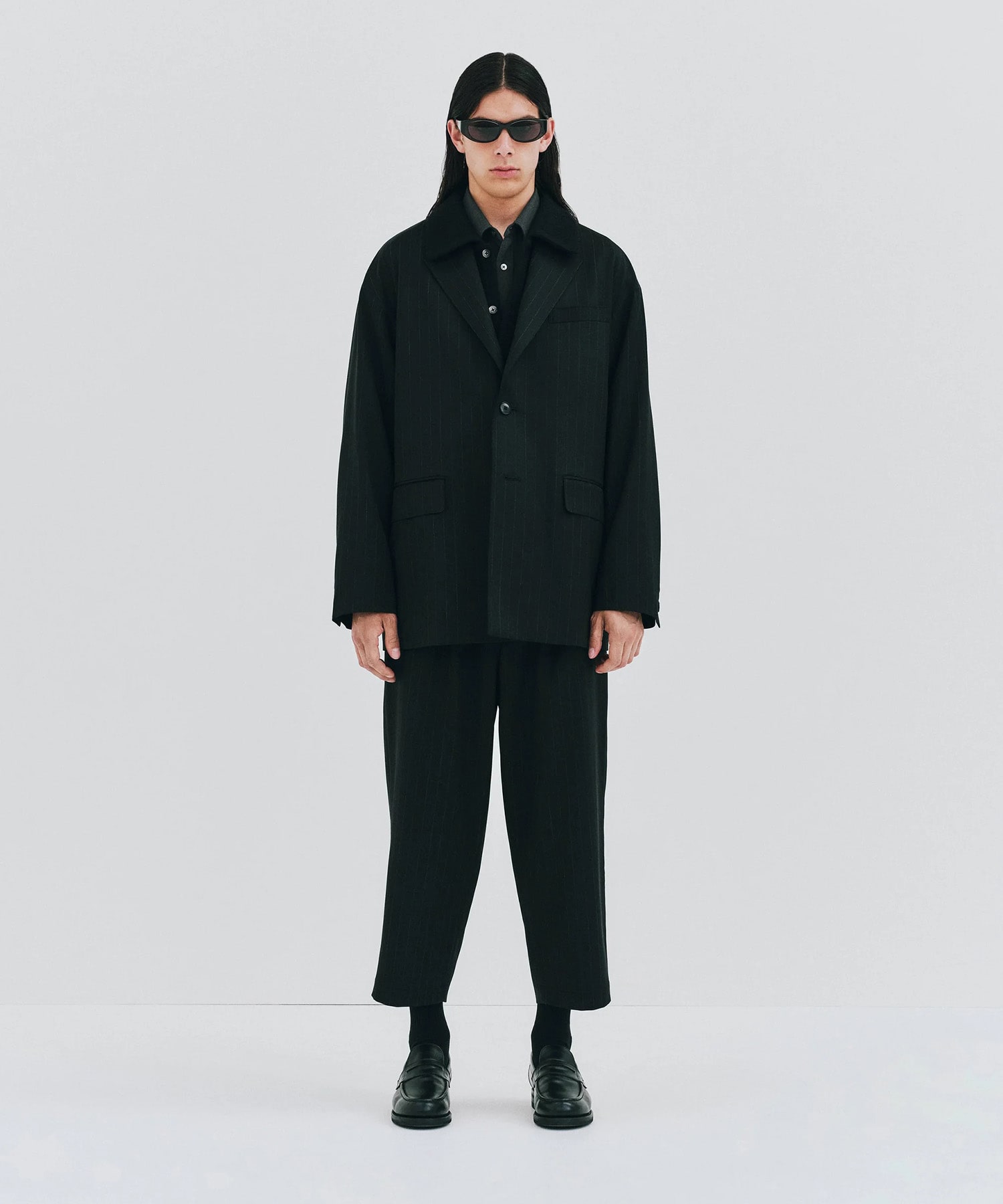 Wool Gabardine Ankle Cut Easy Trousers COOTIE PRODUCTIONS