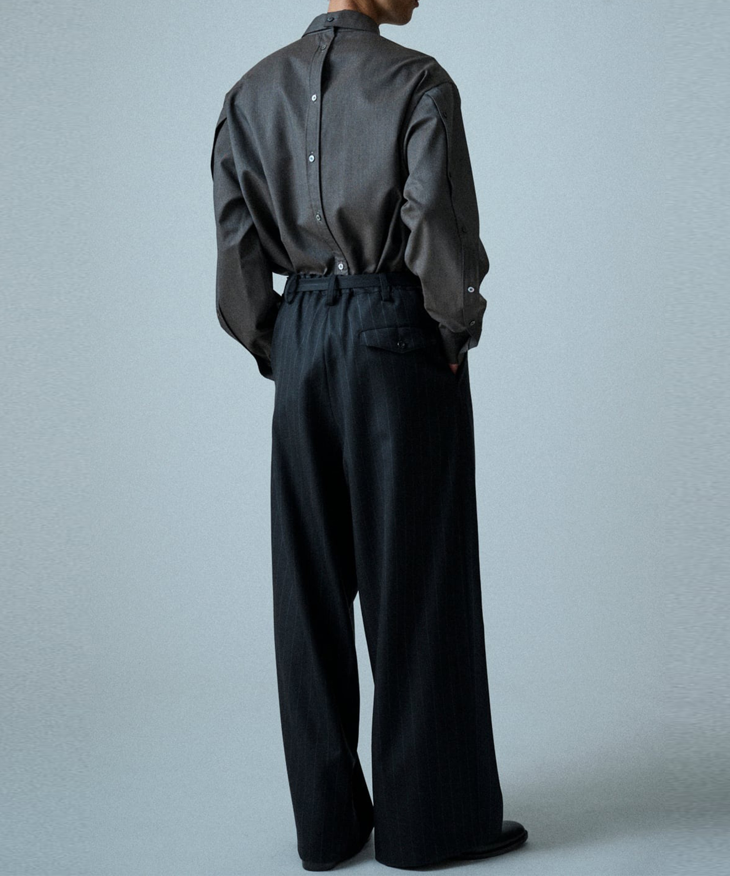 Belted Wide Straight PNT UJOH HOMME