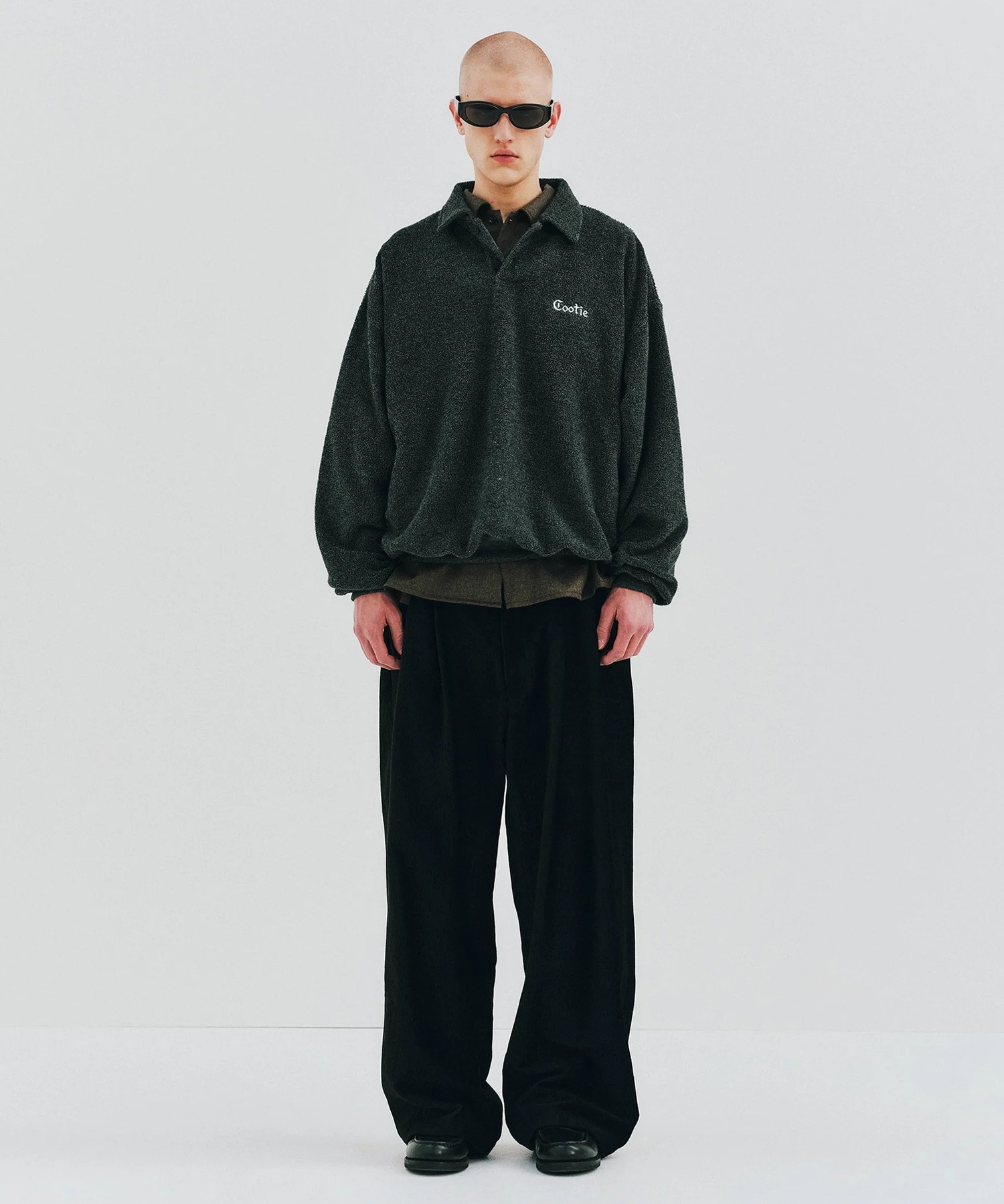 Cotton Twil 2 Tuck Trousers COOTIE PRODUCTIONS