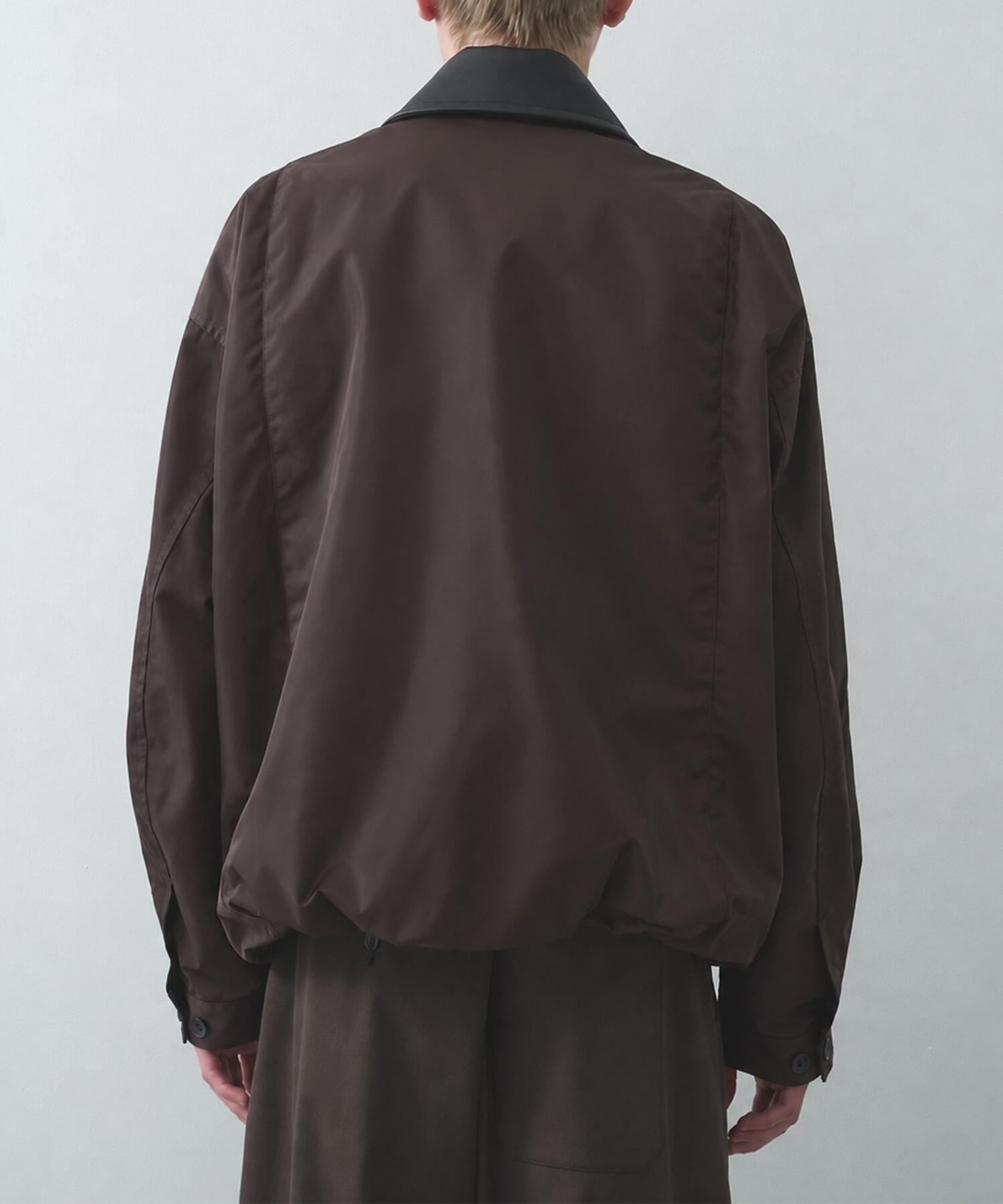 Leather collar Balloon Blouson STUDIOUS