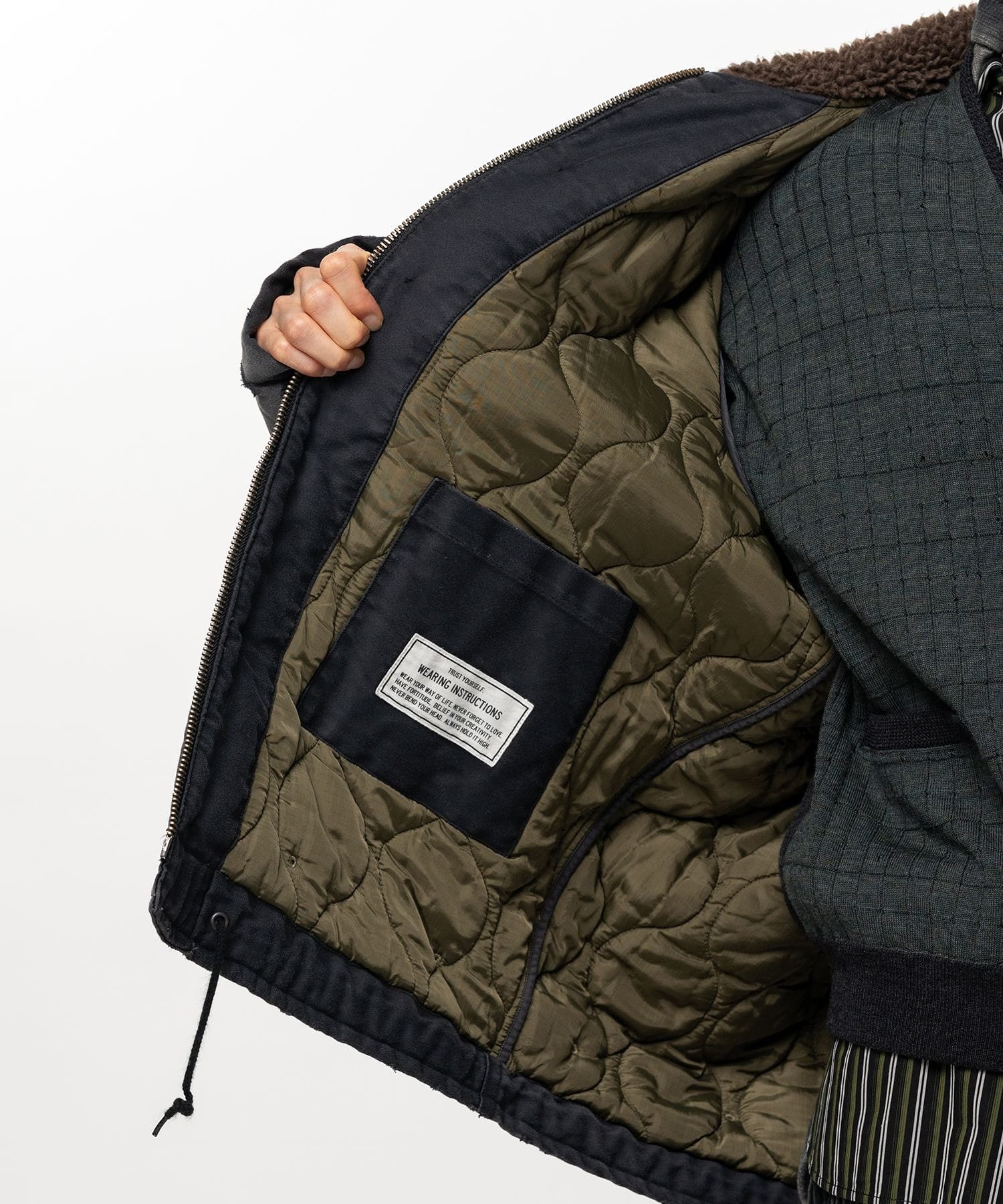 SUN FADED MILITARY BL Maison MIHARA YASUHIRO