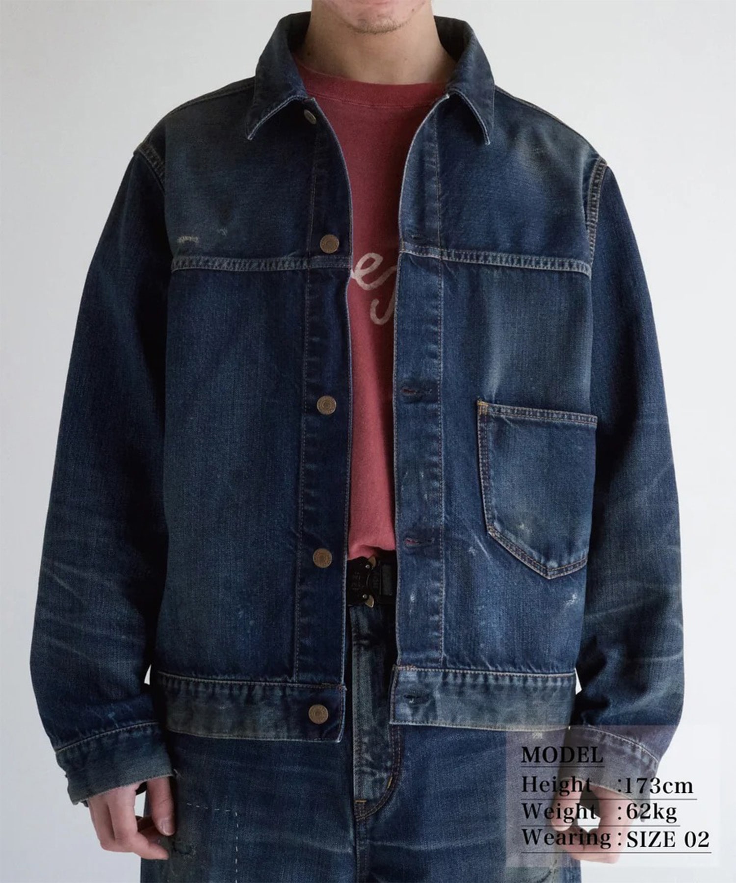DAMAGED DENIM JACKET ANACHRONORM