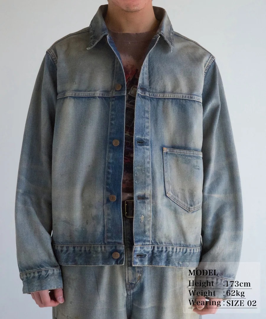 DAMAGED DENIM JACKET ANACHRONORM