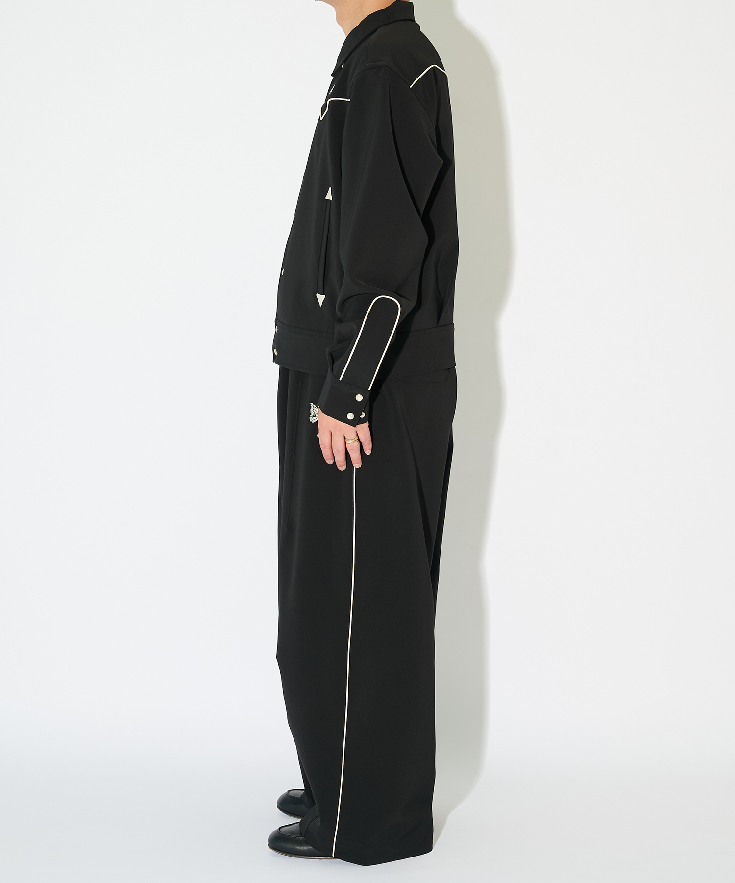別注 Piping Cowboy Jacket-Poly Double Cloth NEEDLES