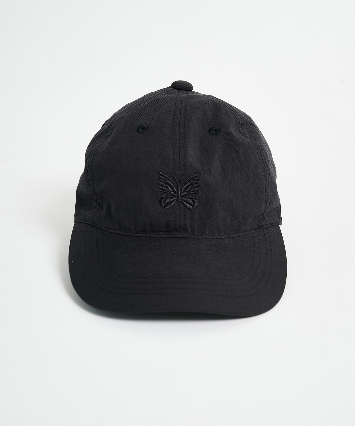 別注 Nylon Cap - Papillon Embroidery BLACK NEEDLES