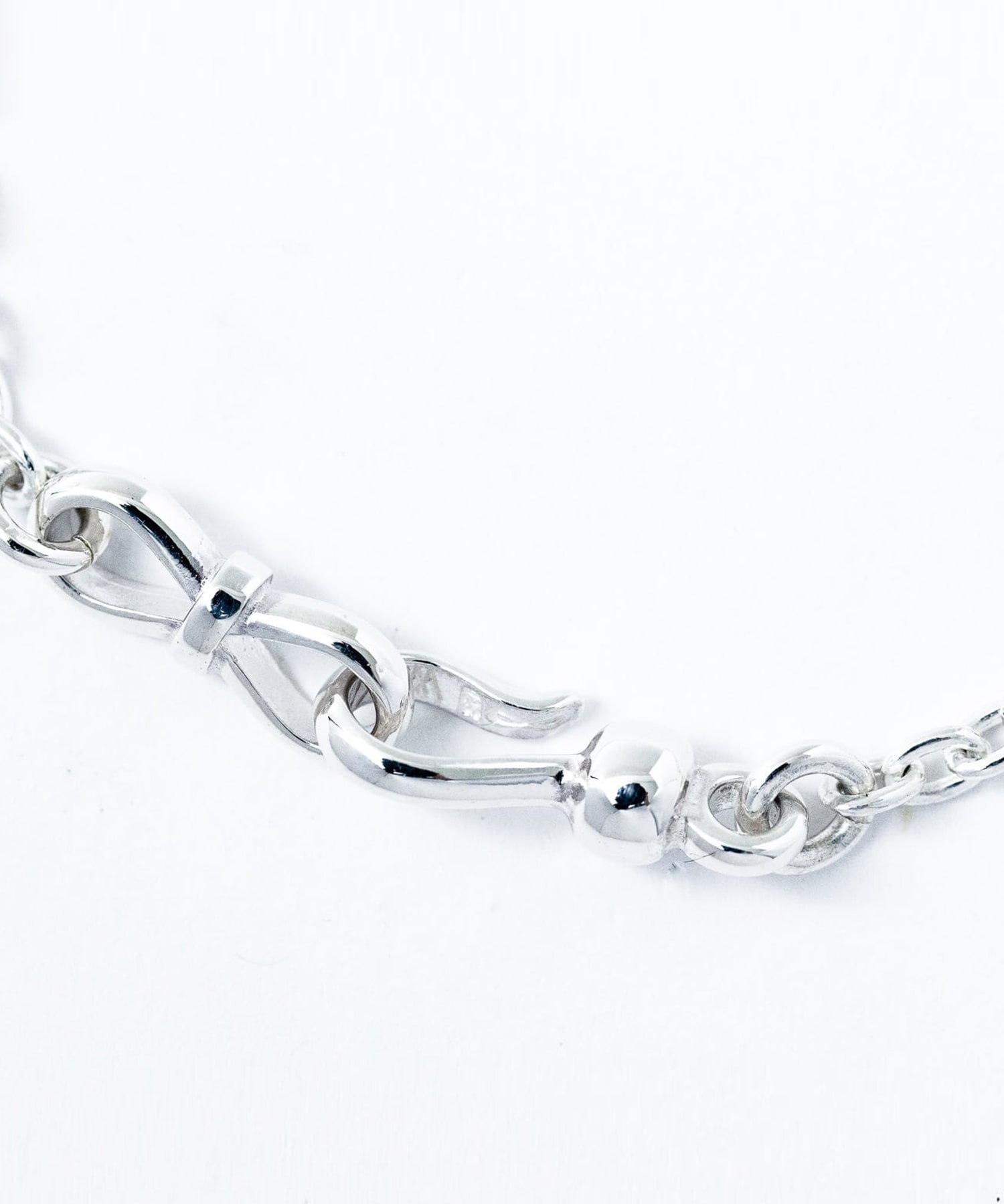 C-031 Mebiusu hook necklace　S (45cm) WAKAN SILVER SMITH