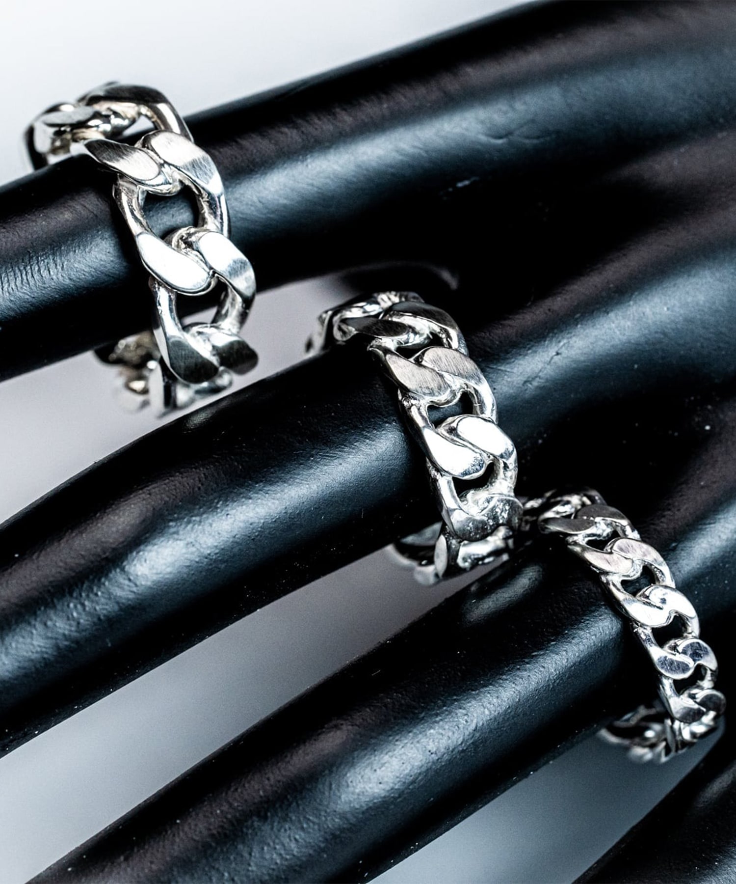 R-050 Gourmette(グルメット) Chain ring L WAKAN SILVER SMITH