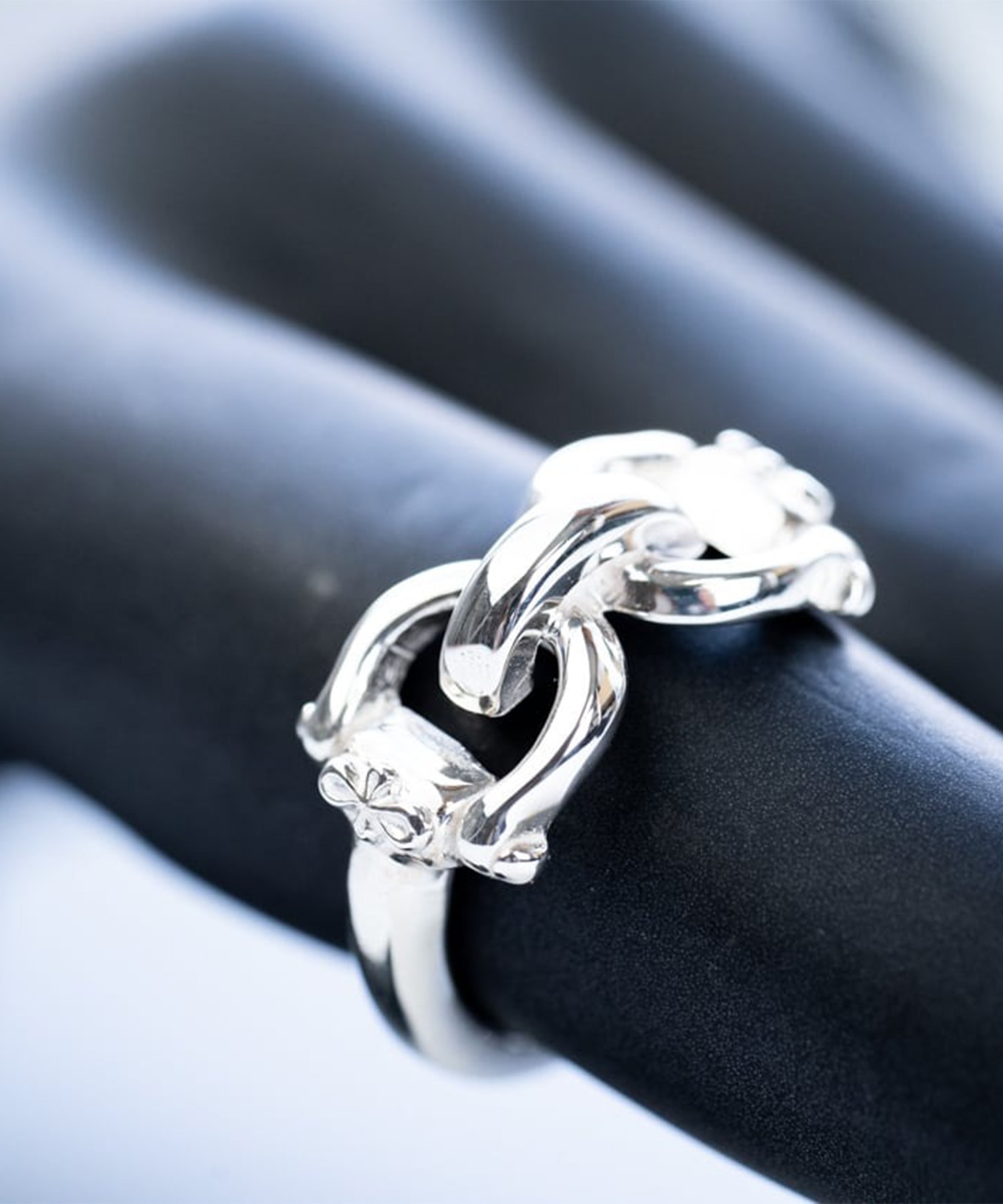 R-086 Horse bit ring WAKAN SILVER SMITH