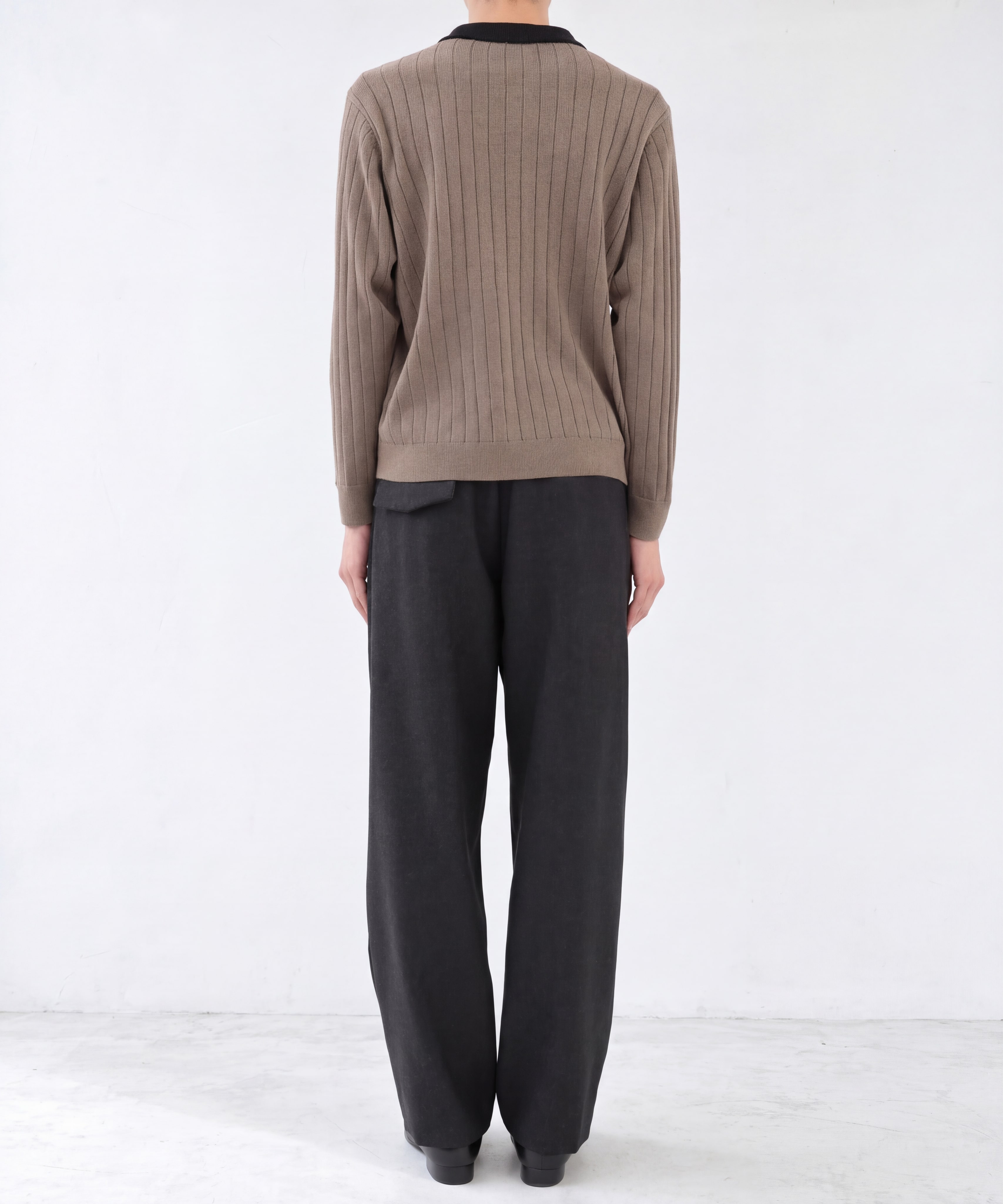別注　Wide Rib SkipperCollar Knit Pullover CULLNI