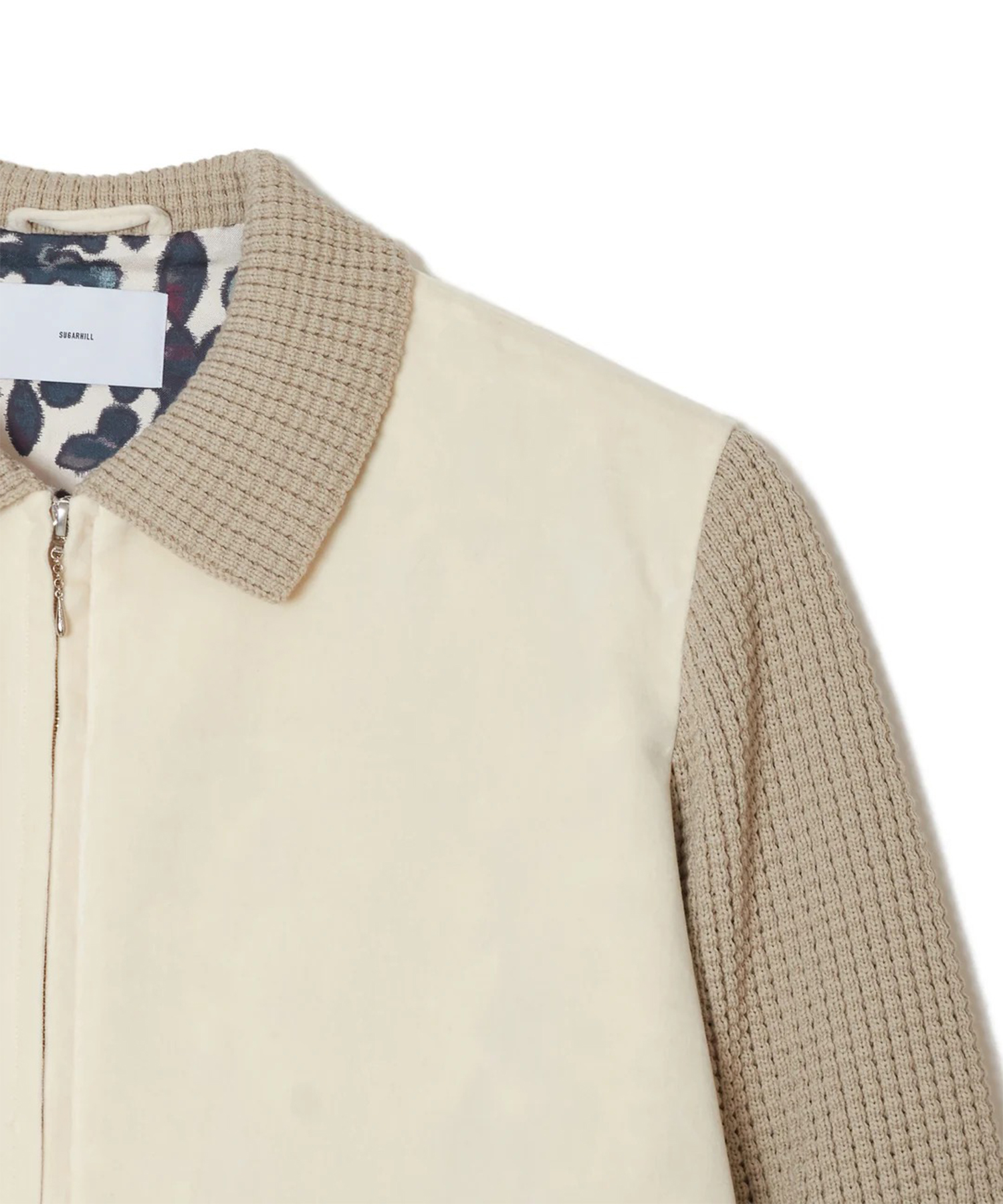 KNIT VELOR JACKET SUGARHILL