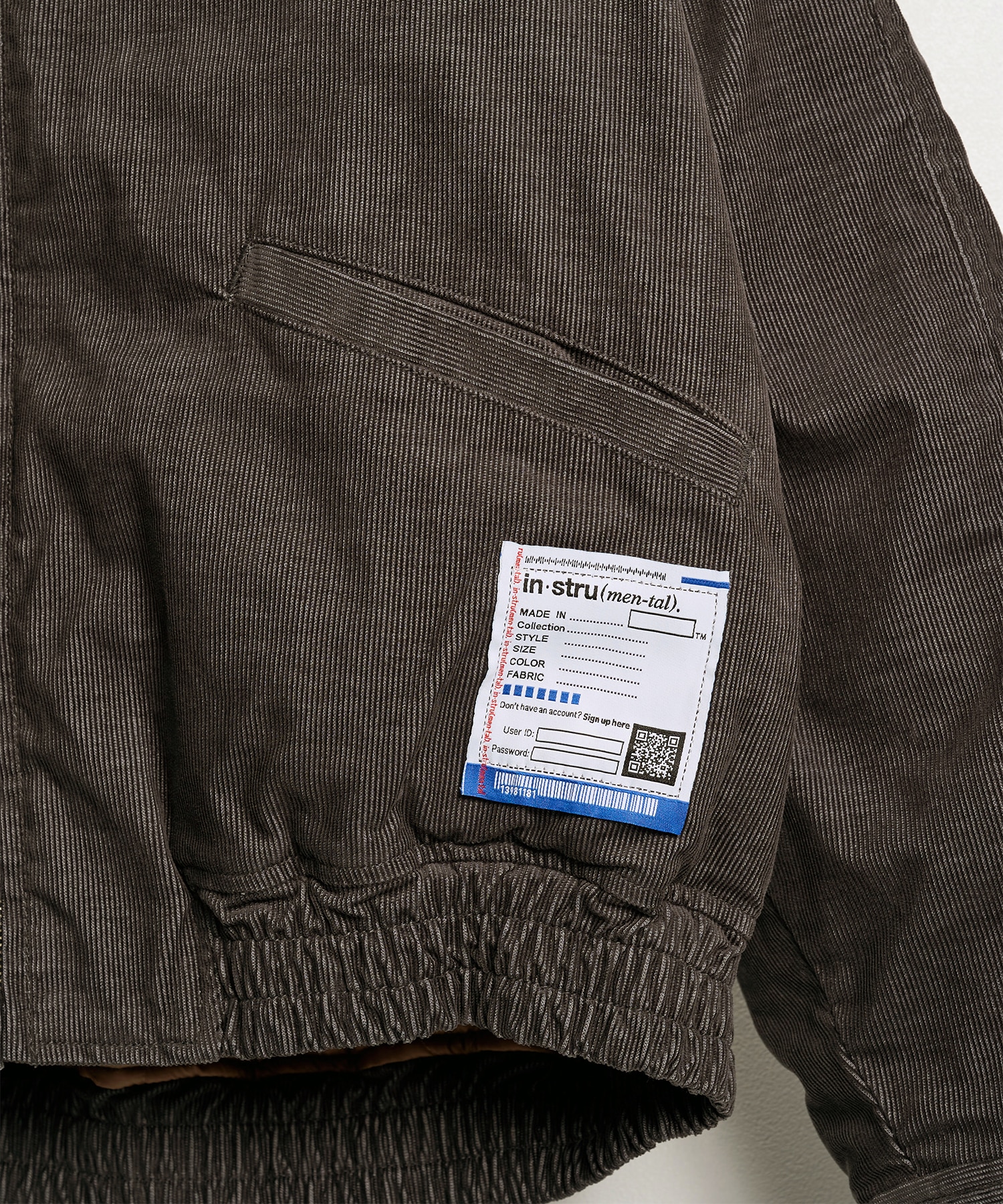 CORDUROY ZIP BLOUSON in・stru(men-tal)