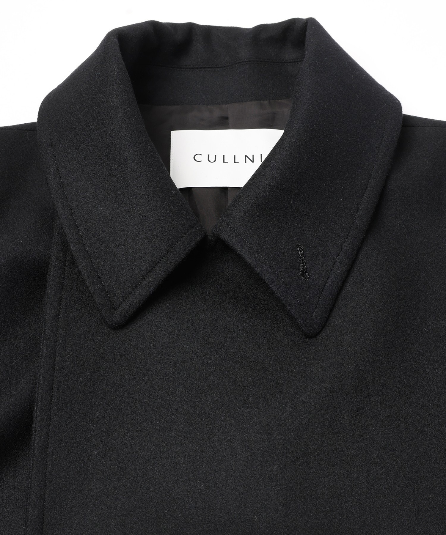Signature Melton Minimal Tie Locken Long Coat CULLNI