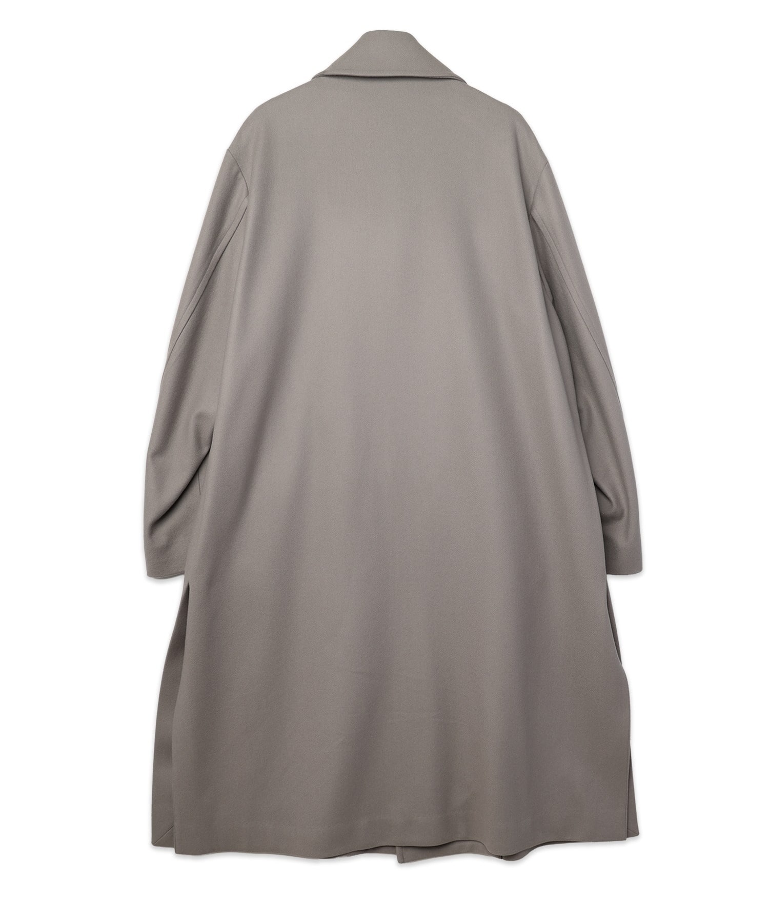Signature Melton Minimal Tie Locken Long Coat CULLNI