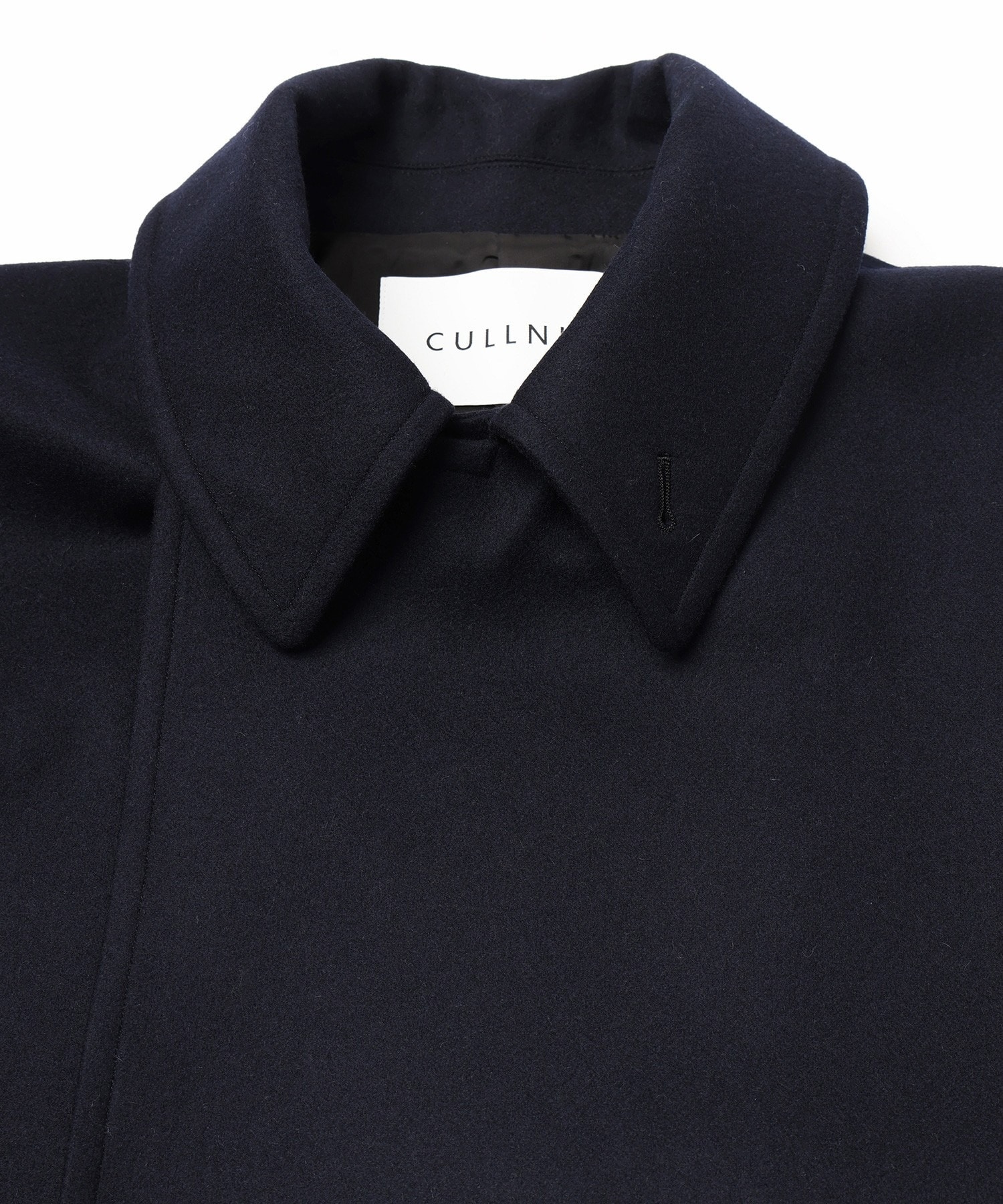 Signature Melton Minimal Tie Locken Long Coat CULLNI