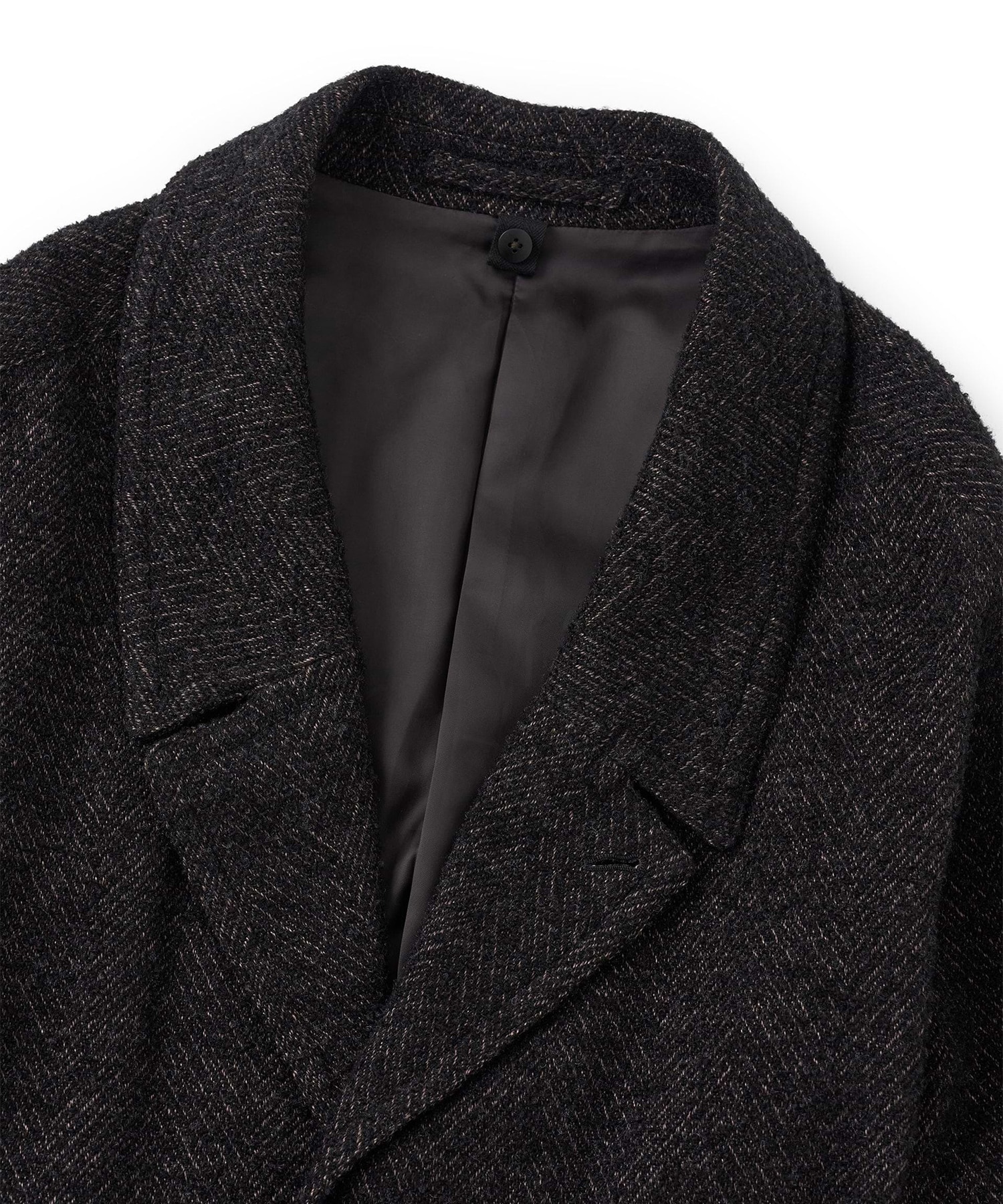 DETACHABLE COLLAR SPARKLE TWEED COAT 