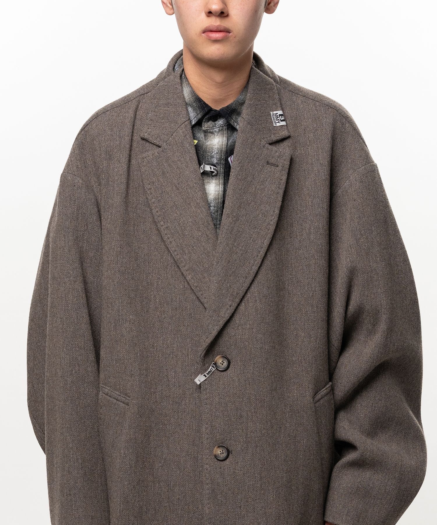 SHIFTED SHOULDER COAT Maison MIHARA YASUHIRO