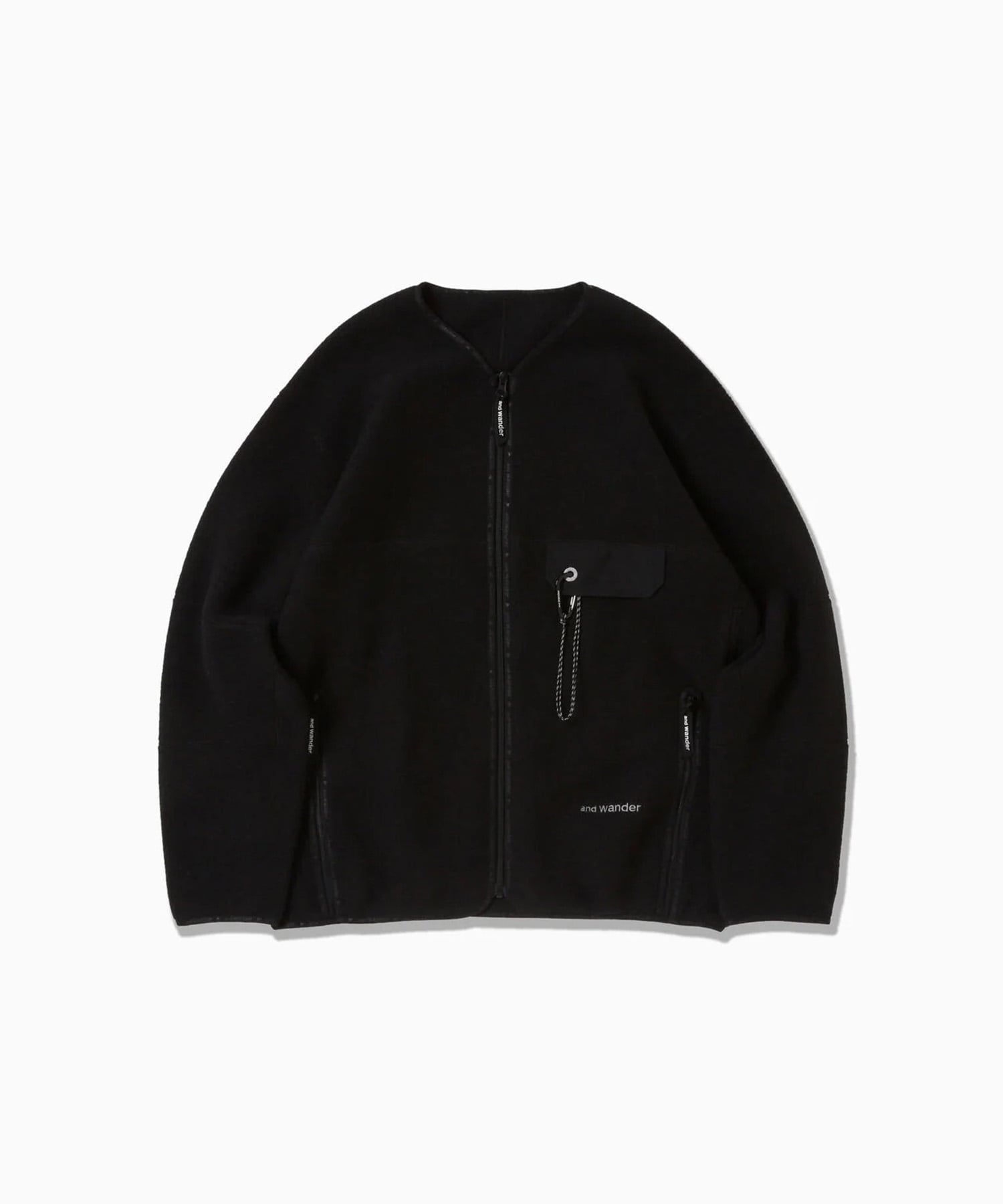 wool fleece cardigan and wander