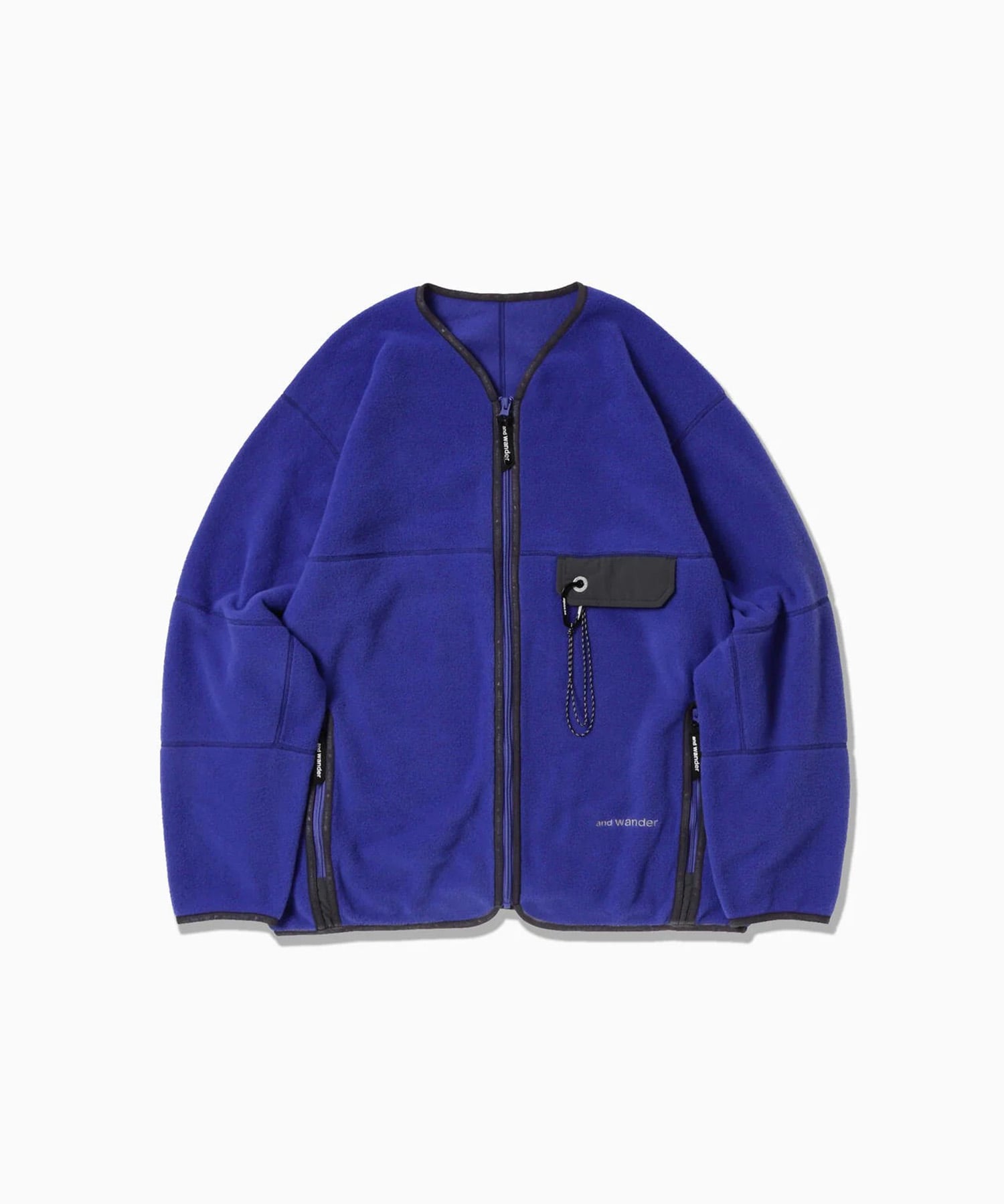 wool fleece cardigan and wander