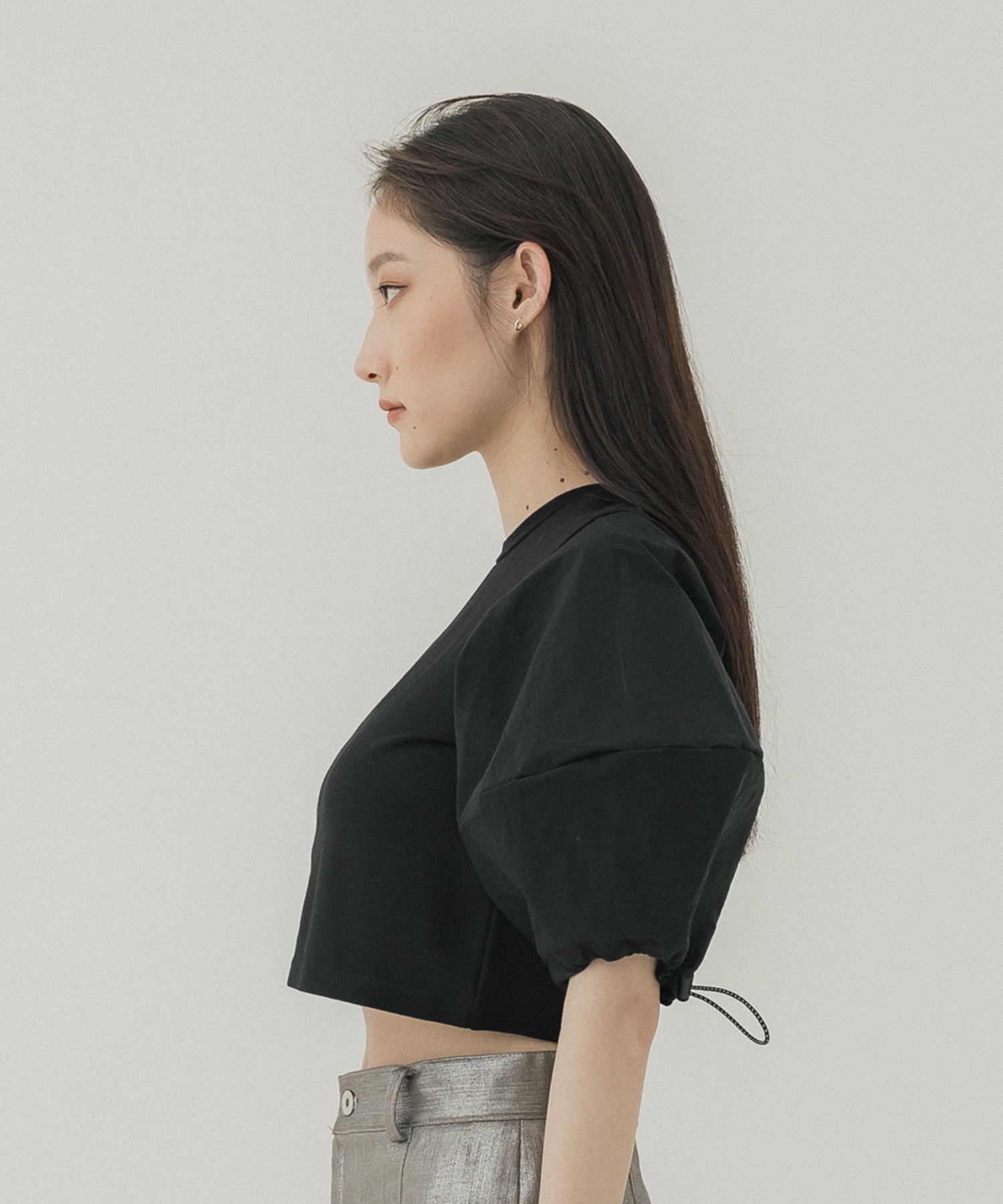 VOLUME SLEEVE TOP(36 BLACK): UN3D.: WOMENS｜ STUDIOUS ONLINE公式