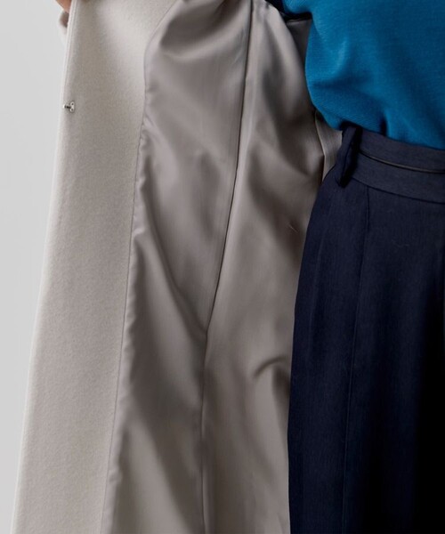 〈CITY〉SUPER120ベルトマークノーカラーコート CITY