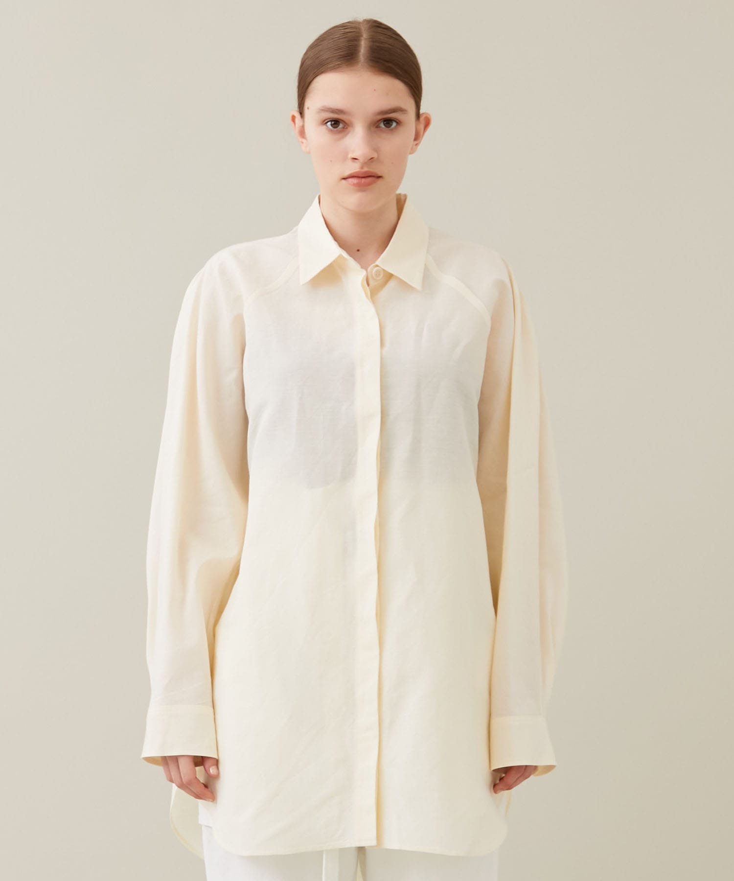 Oversized Linen Shirt(FREE WHITE): IIROT: WOMENS｜ STUDIOUS ONLINE