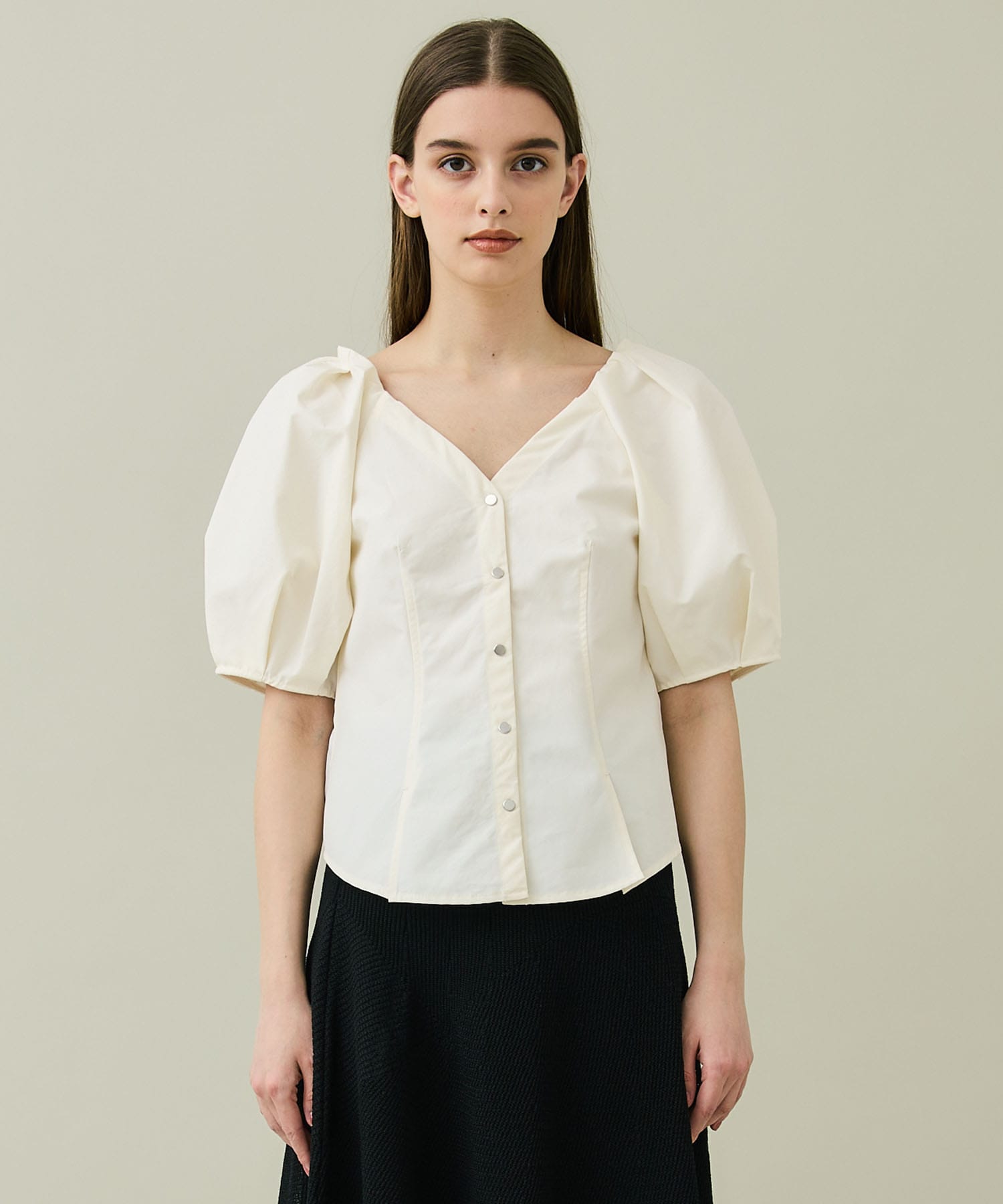 Two Fabric Combinated Blouse rito structure