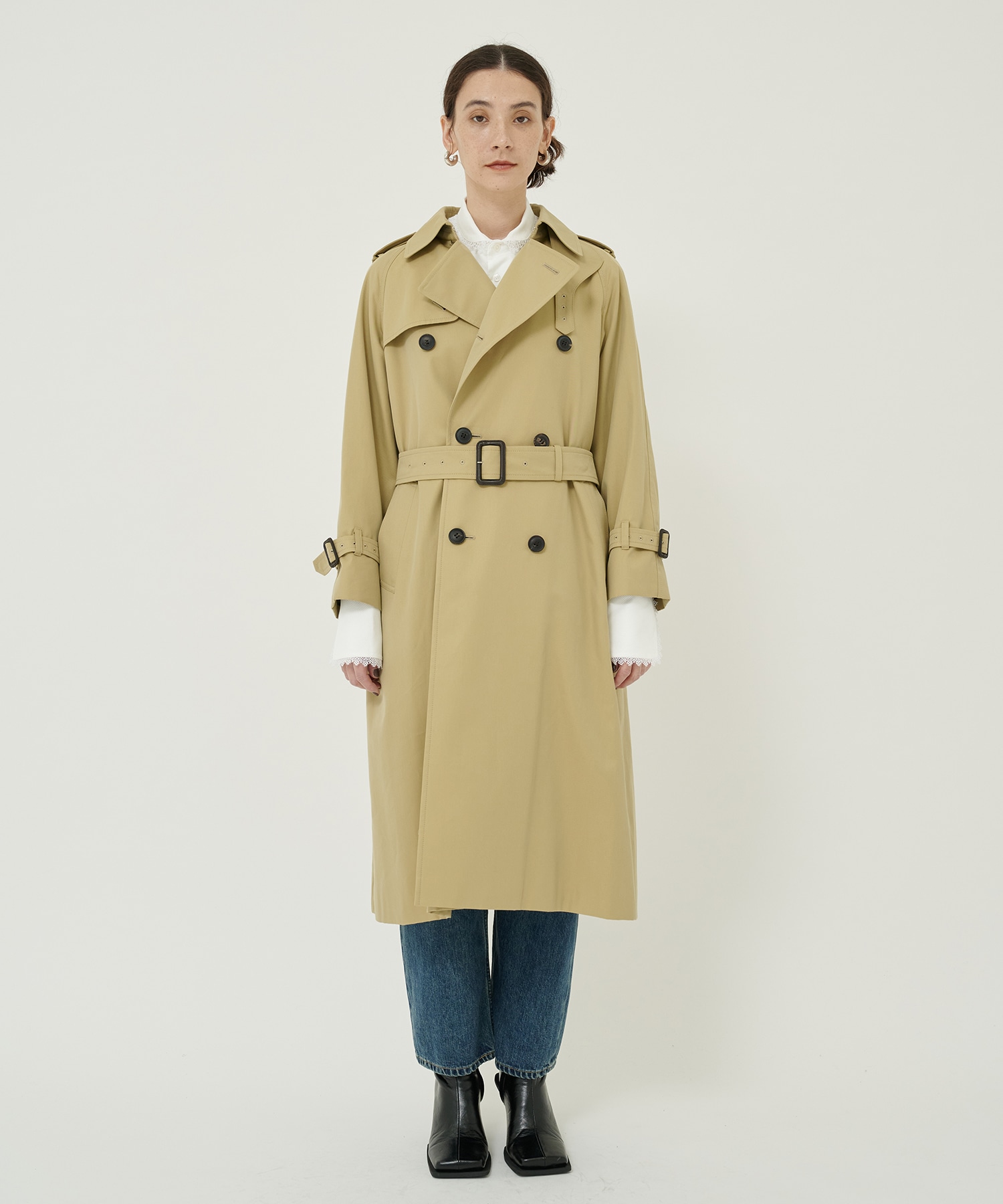 ultimate pima THE / a trench coat(M BEIGE): beautiful people