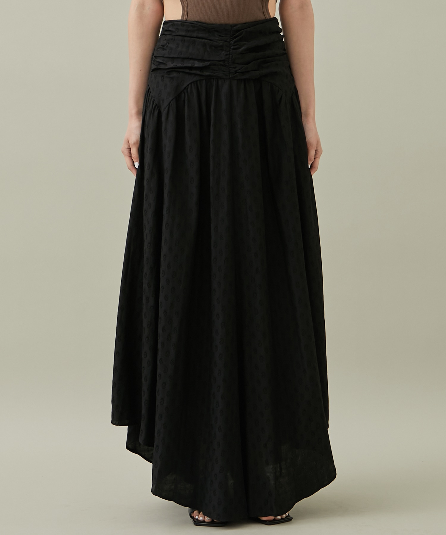 GATHERED PAISLEY SKIRT(1 BLACK): FETICO: WOMENS｜ STUDIOUS ONLINE