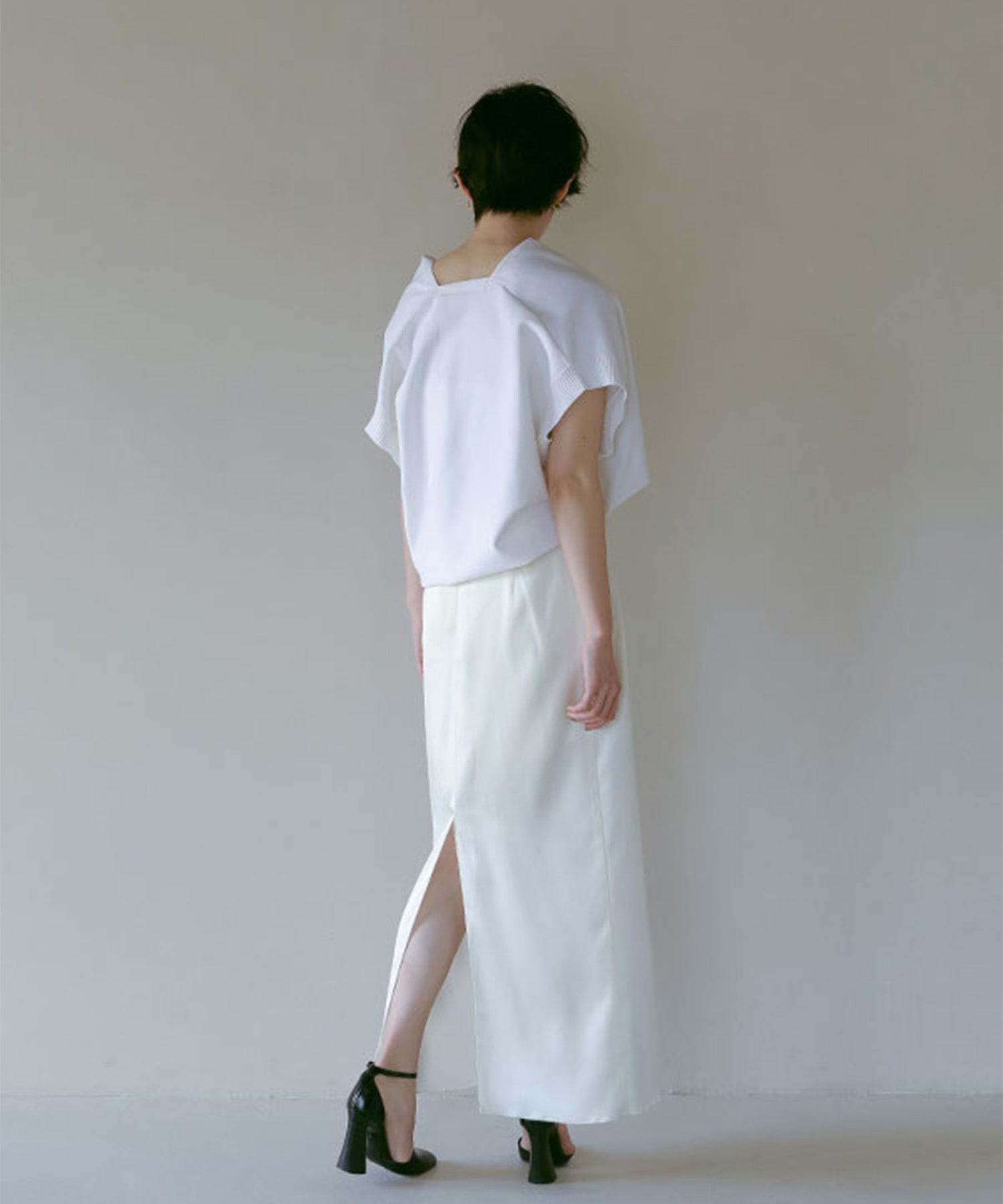 スリットサテンスカート(S WHITE): ETRE TOKYO: WOMENS｜ STUDIOUS