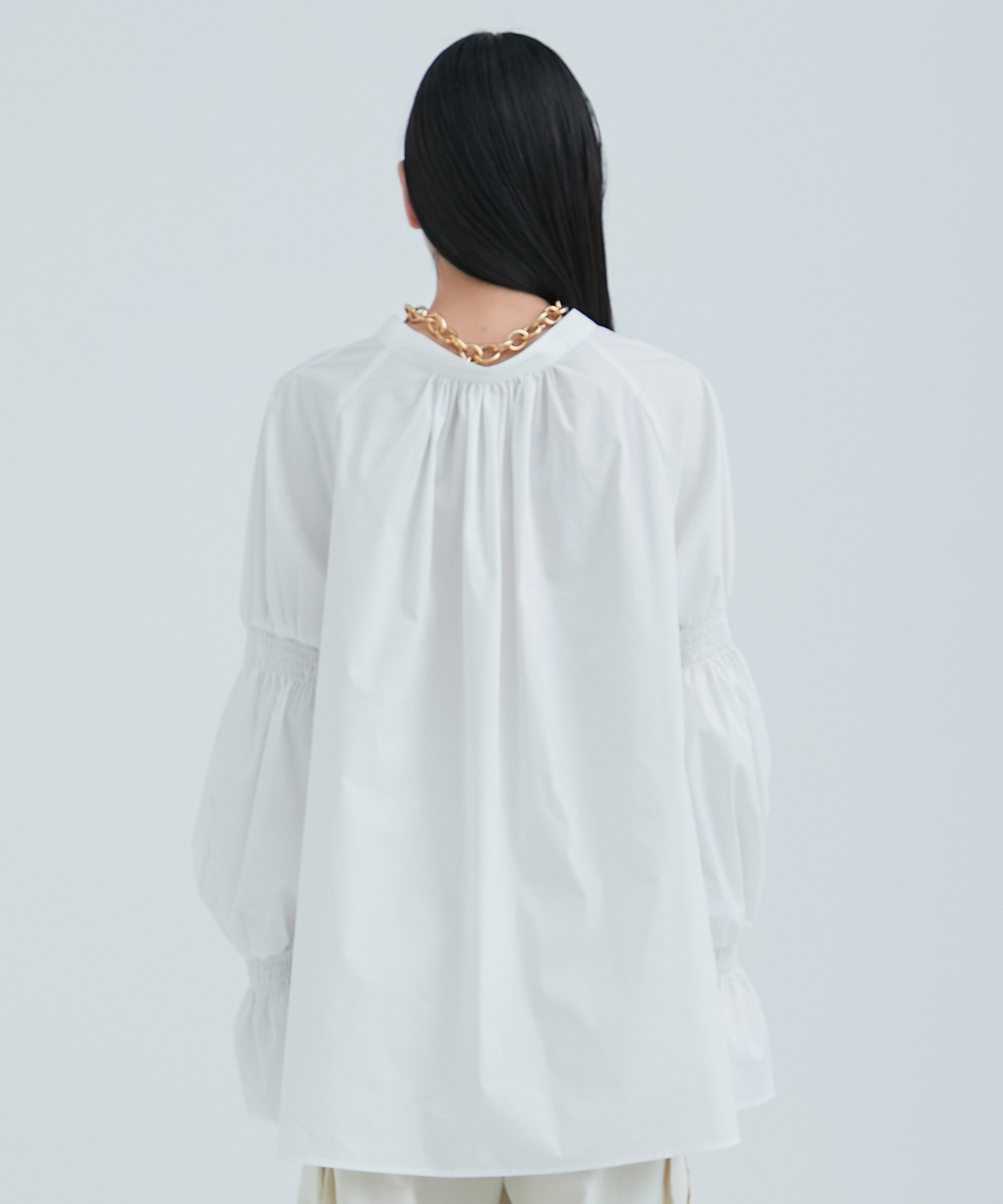 2WAY Candy Sleeve Shirt(FREE OFF WHITE): STUDIOUS: WOMENS