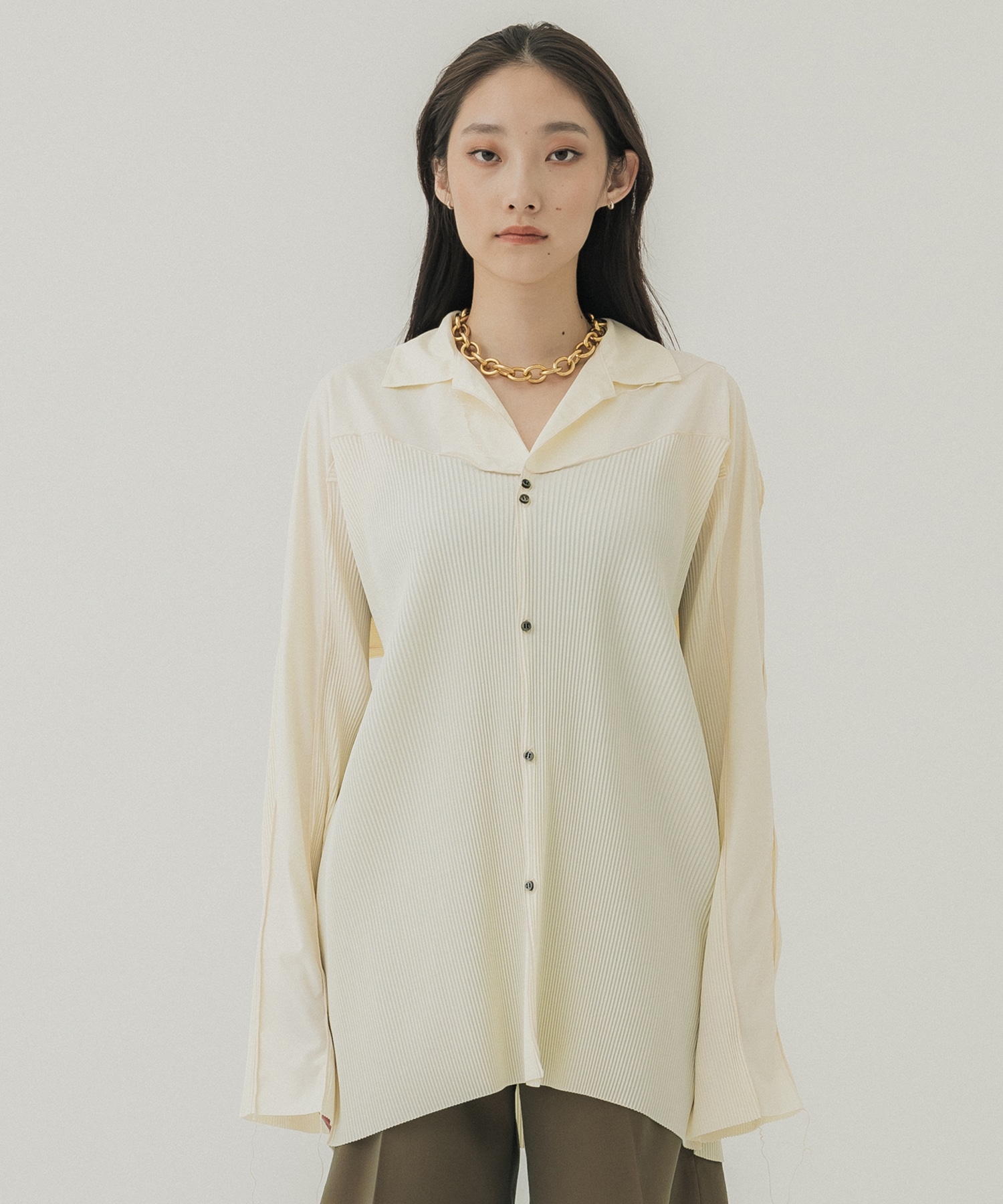 Todo wave shirts(FREE IVORY): kotohayokozawa: WOMENS｜ STUDIOUS