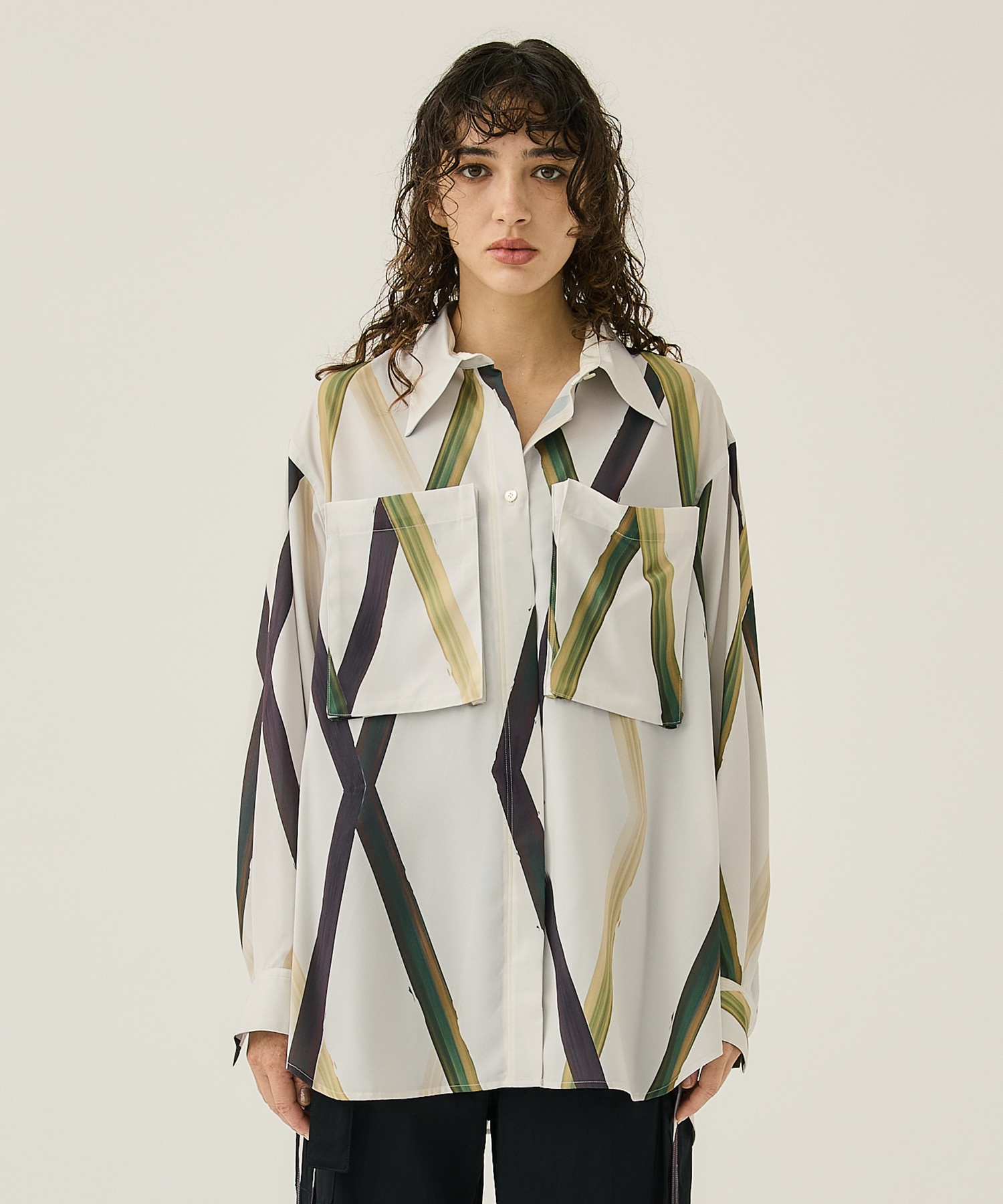 LINE PRINT STRAP BLOUSE(38 MULTI): IHNN: WOMENS｜ STUDIOUS ONLINE