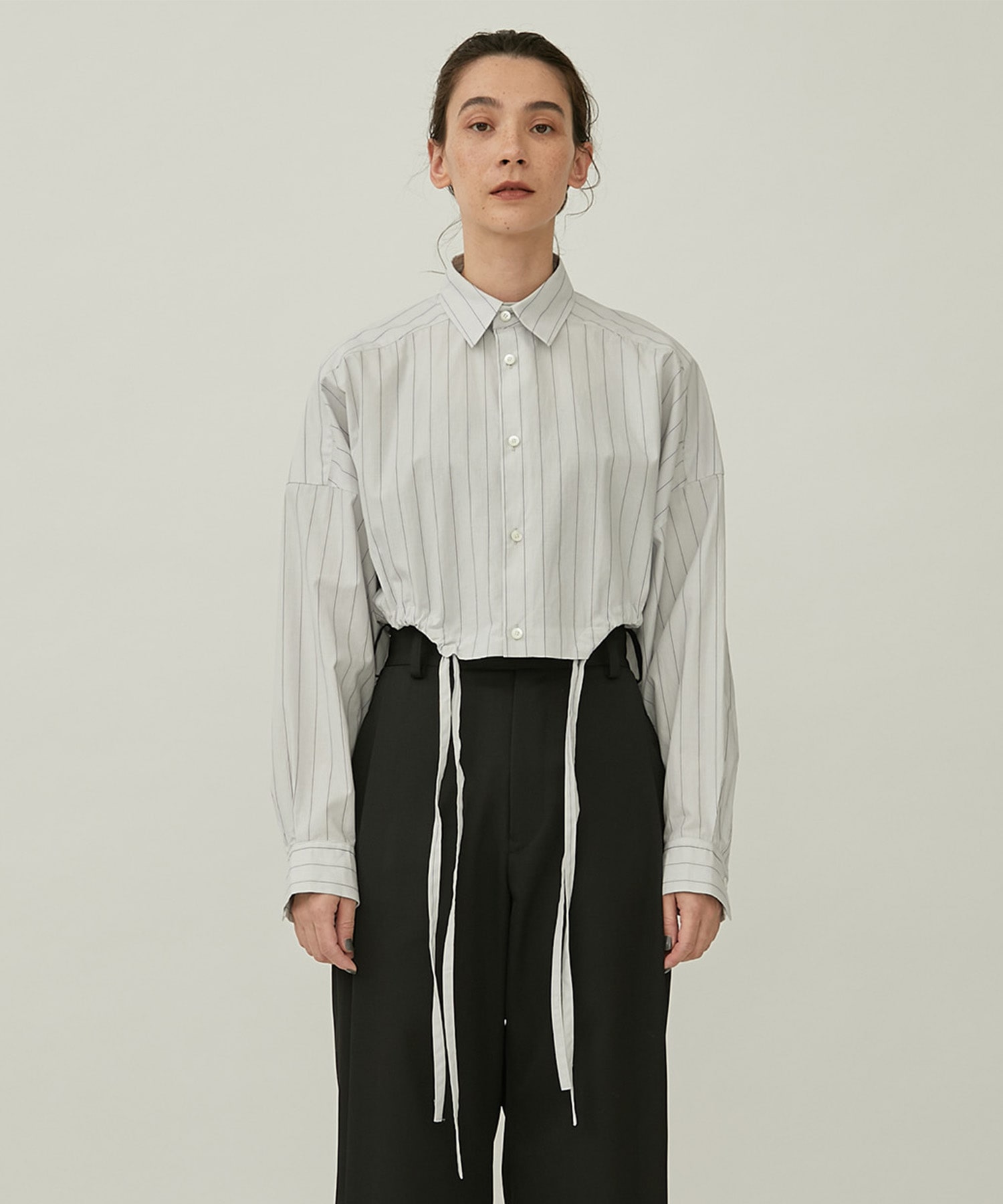 Ex.cropped shirts(2 STRIPE): UJOH: WOMENS｜ STUDIOUS ONLINE公式