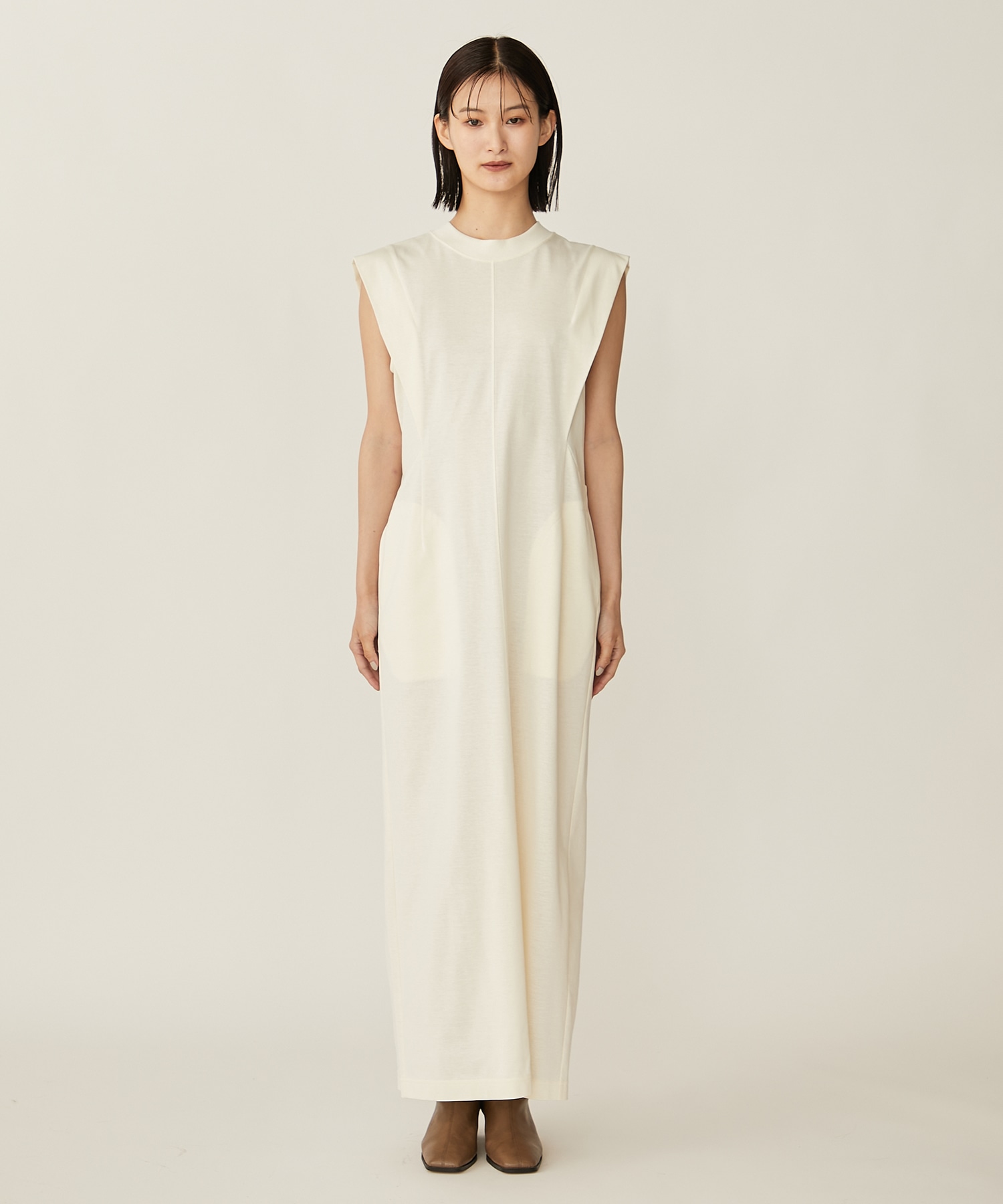 Cotton Jersey Sleeveless Dress