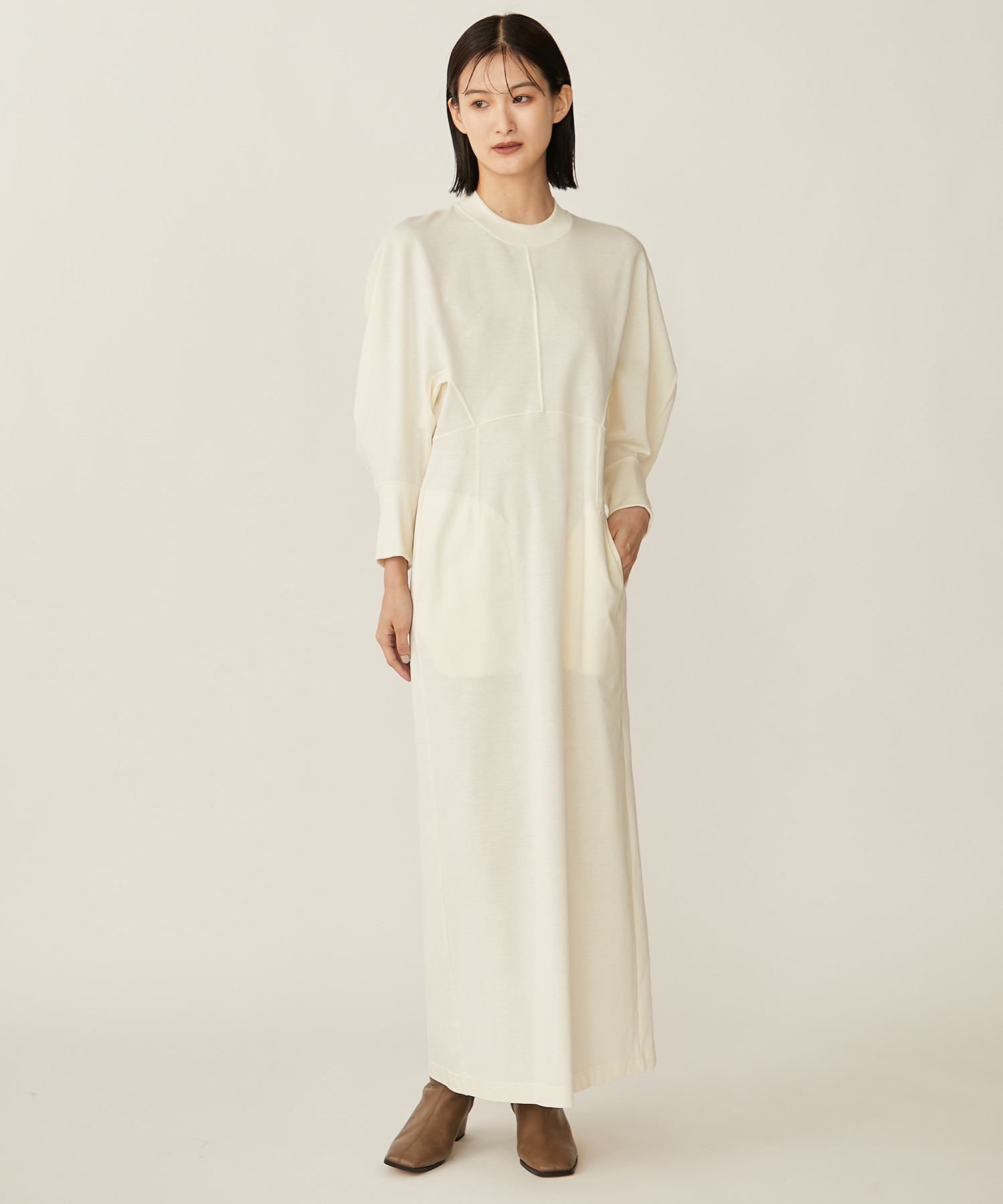 Cotton Jersey Dress(1 ECRU): Mame Kurogouchi: WOMENS｜ STUDIOUS ...