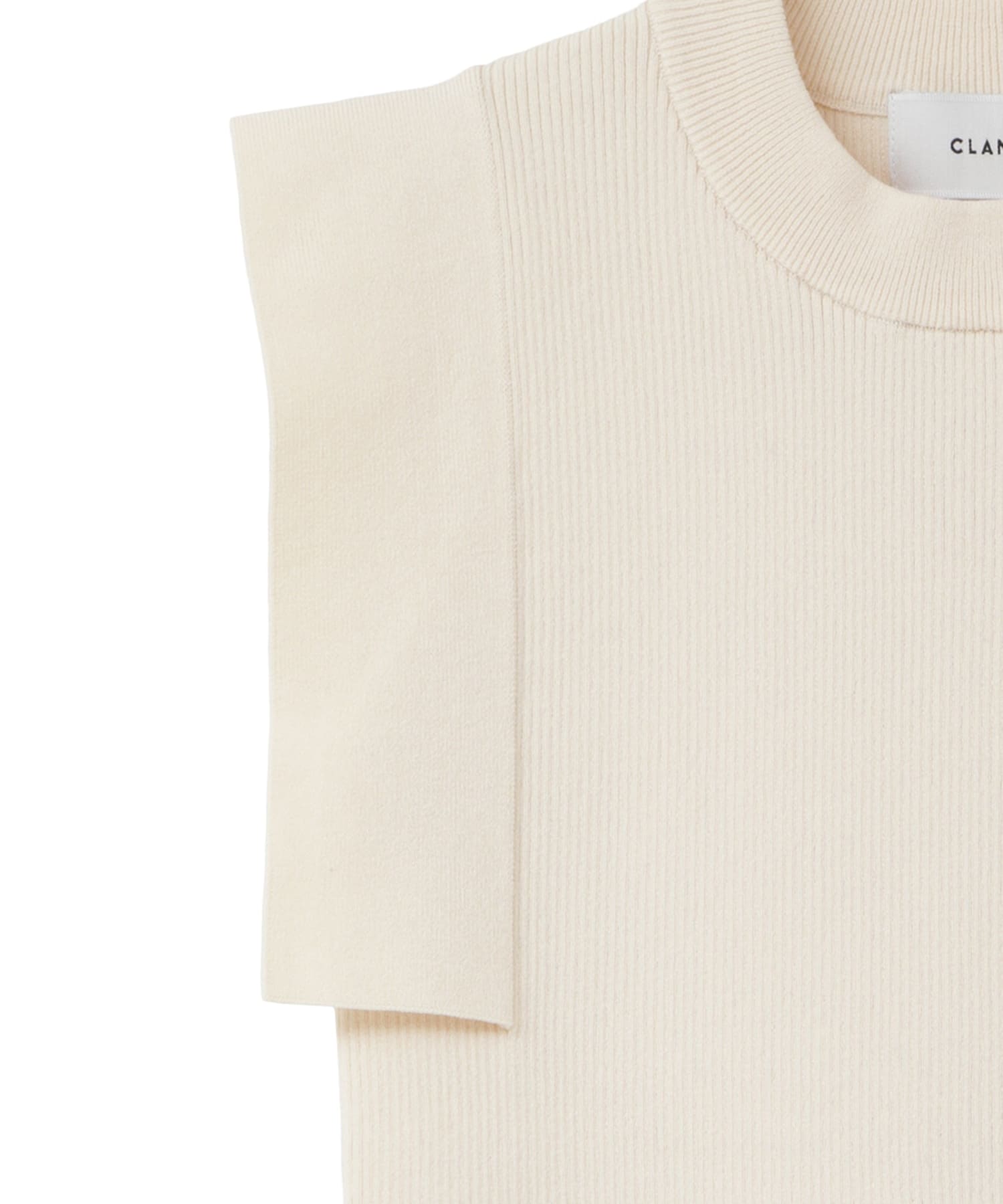 SQUARE SLEEVE KNIT TOPS CLANE