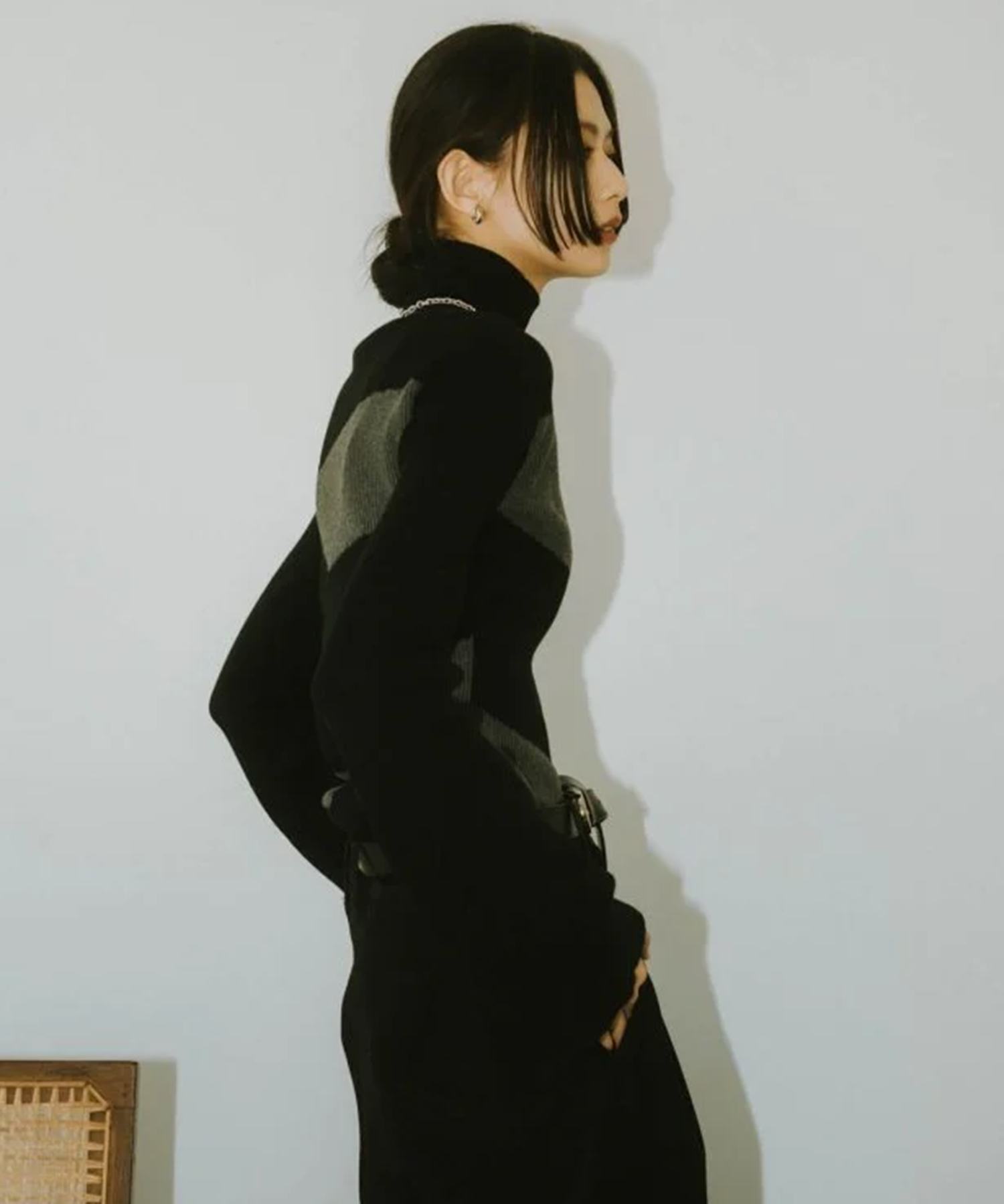 wide sleeve high neck knit KnuthMarf