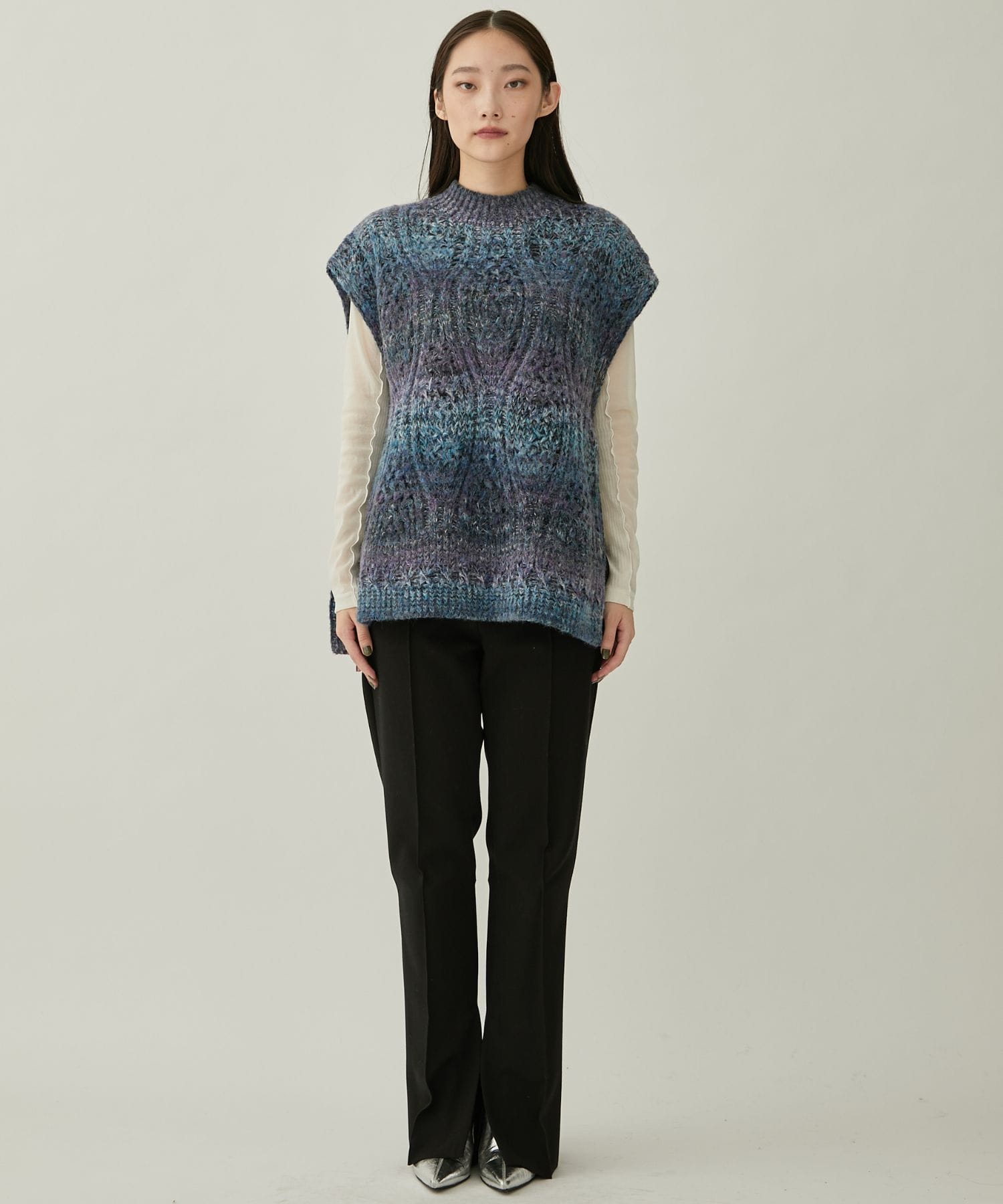 Hazy knit vest(FREE BLUE): MURRAL: WOMENS｜ STUDIOUS ONLINE公式