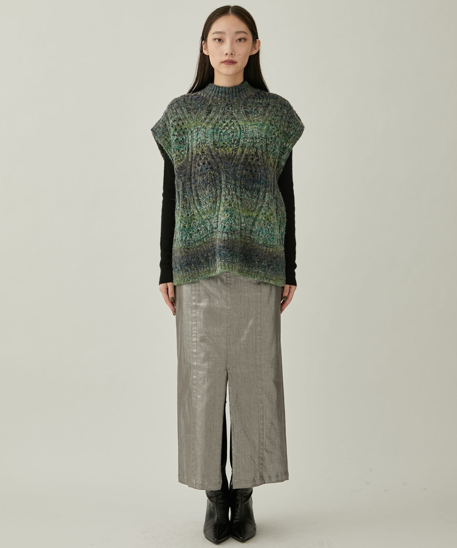 Hazy knit vest(FREE GREEN): MURRAL: WOMENS｜ STUDIOUS ONLINE公式